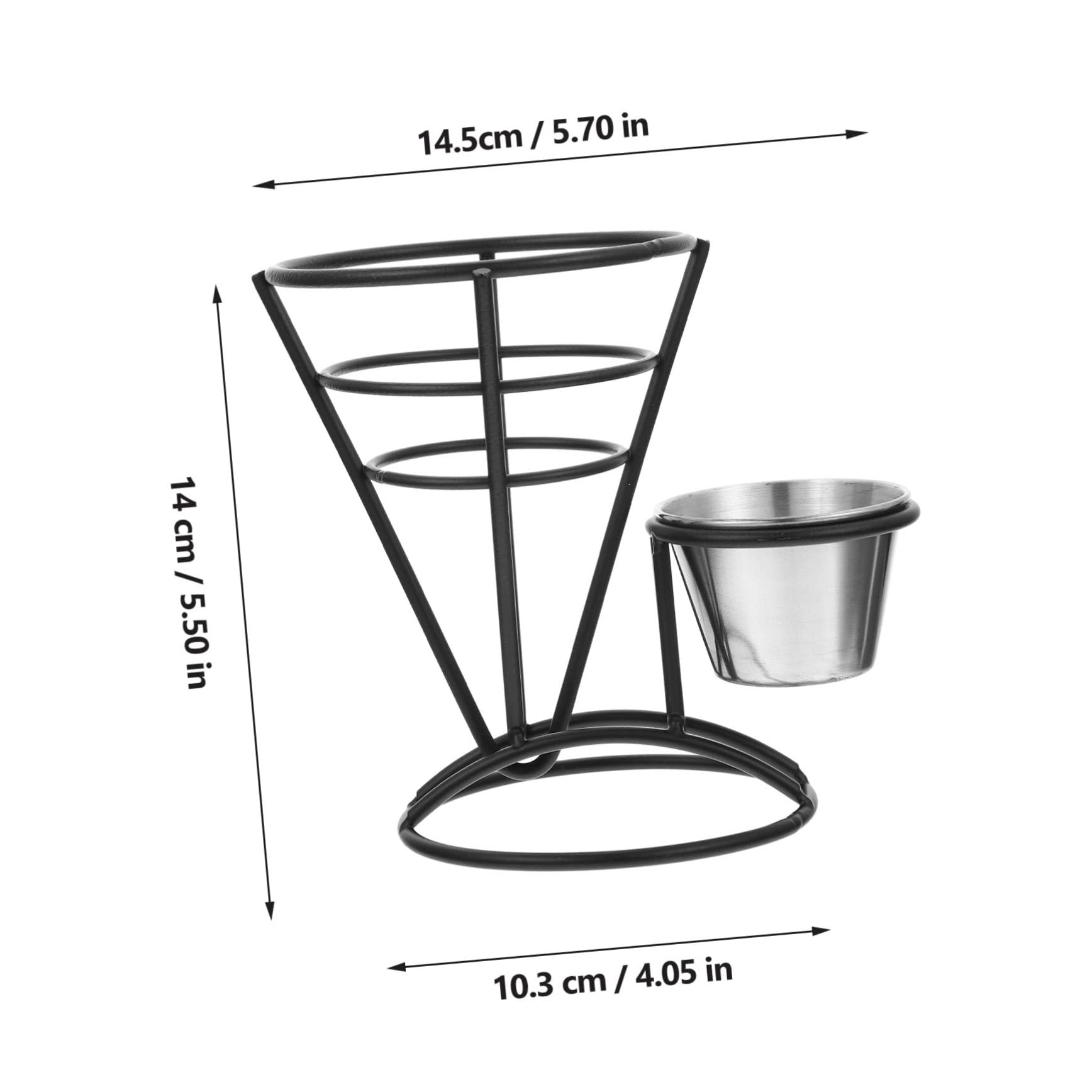 FUNOMOCYA French Fry Stand Frying Food Basket Snack Rack French Fry Cone for Appetizers