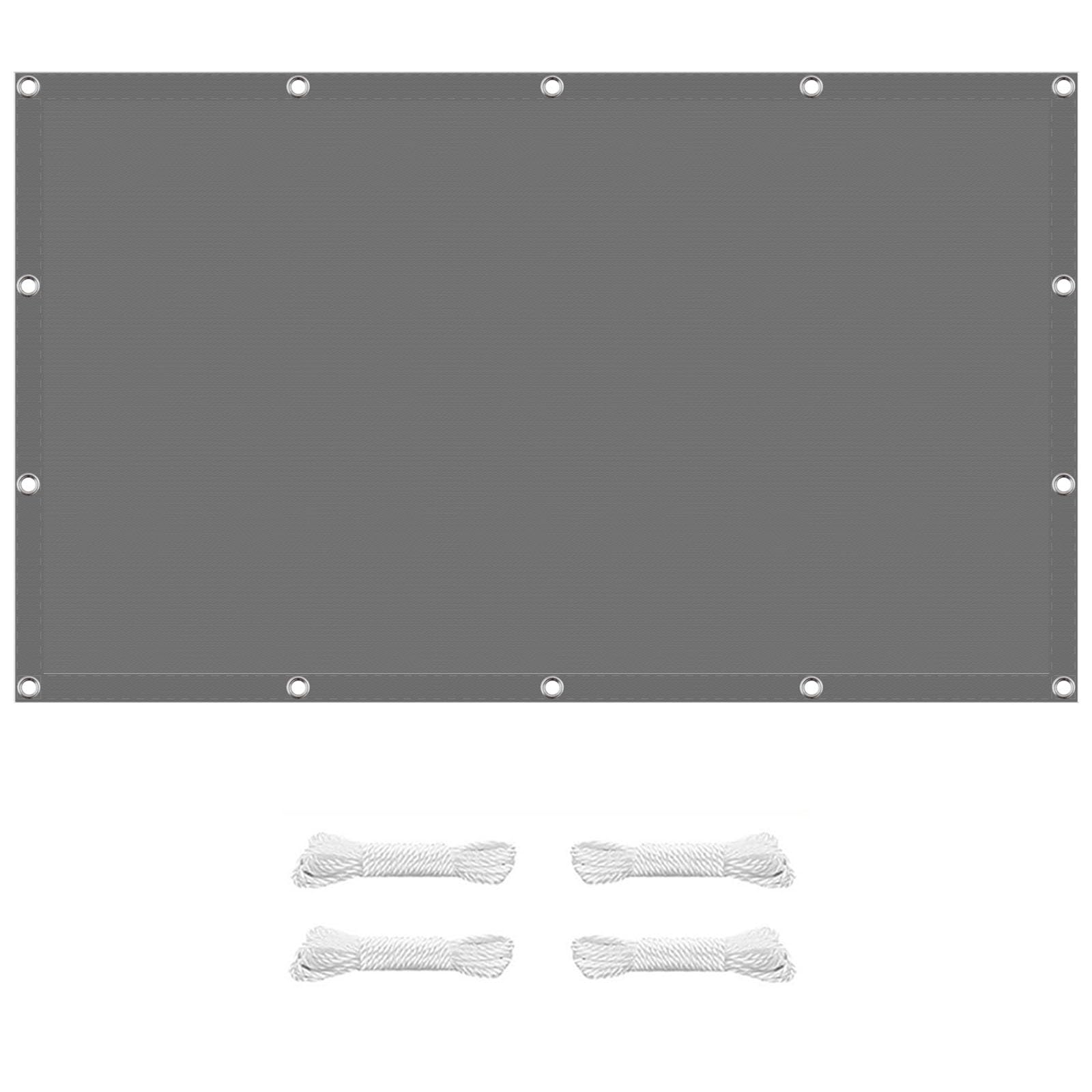 Voile d'ombrage rectangulaire pour abriter une terrasse de la pluie et des UV