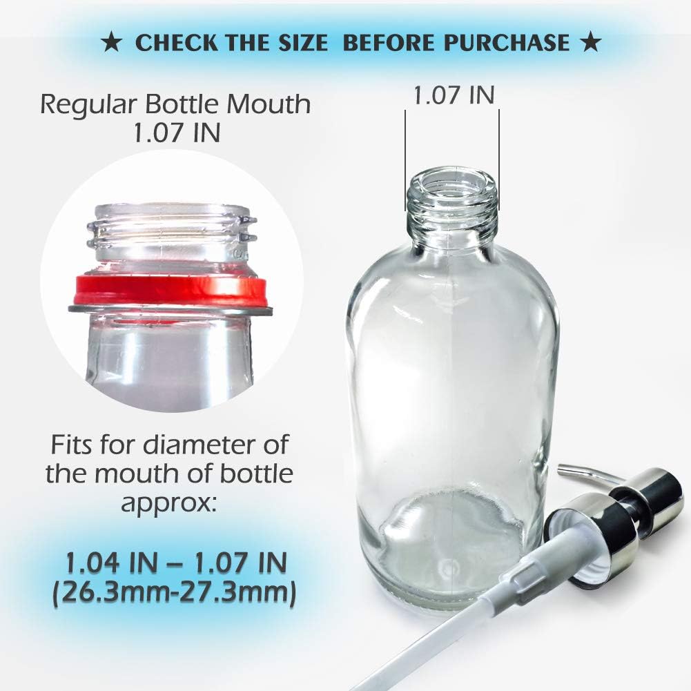 JASAI 2Pack Durable Rust Proof 304 Stainless Steel Soap Pump