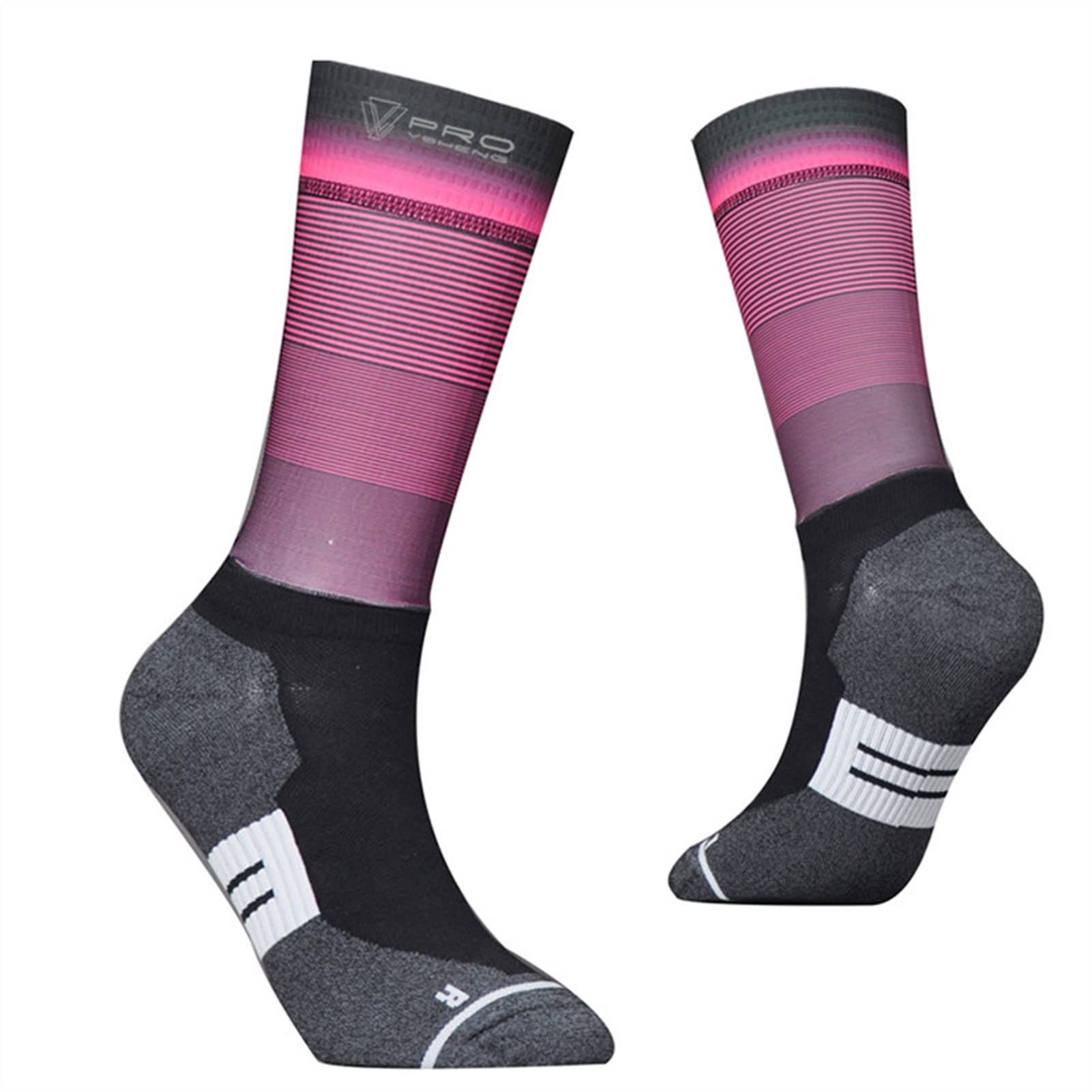 Calcetines deportivos calcetines de ciclismo hombres mujeres calcetines de bicicleta calcetines de baloncesto calcetines de carreras de calcetines de la calle patinaje de rodillo de moda calcetines de