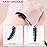 KINGMAS Eyebrow Brush Spoolie Professional Double-Ended Angled Eye Brow Brush for Lining and Shaping Brows or Lashes (Black)