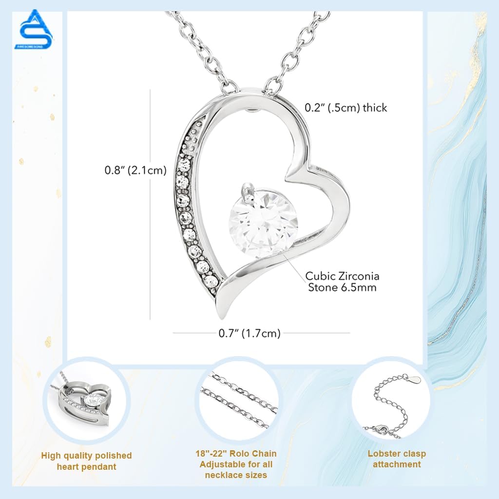 To My Daughter Necklace From Dad, Birthday Gift for Daughter from Dad With Inspirational Message Card And Gift Box