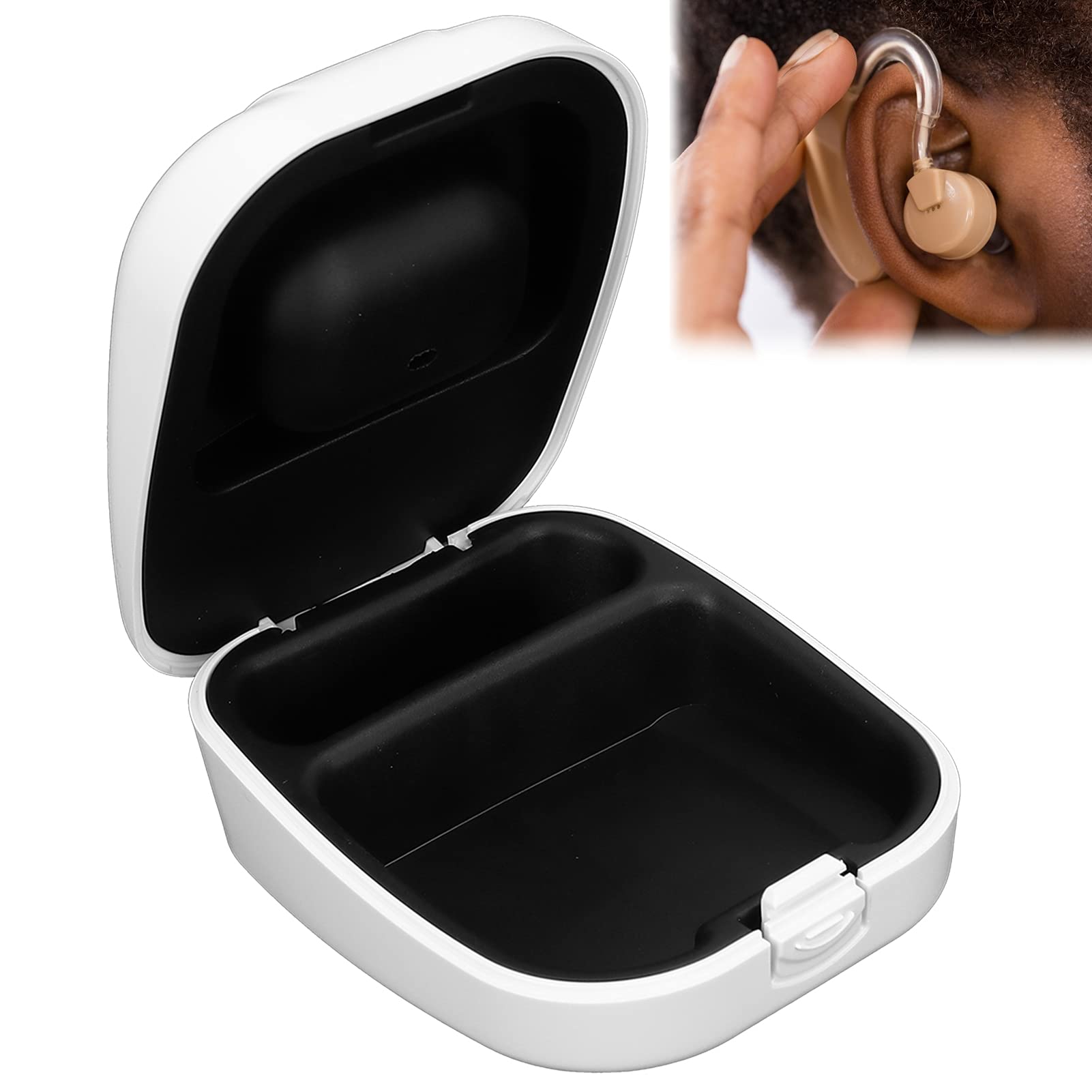 Caja De Protección Para Audífonos, Estuche Pequeño Para Audífonos Para Audífonos Caja De Protección Para Almacenamiento De Audífonos, Caja de Protección para Audífonos, Soporte para Audífono