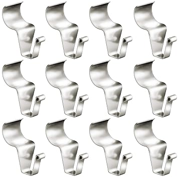 No-Hole Needed Vinyl Siding Hooks for Hanging 12 Pack, Heavy Duty Light Wreath Planter Hanger