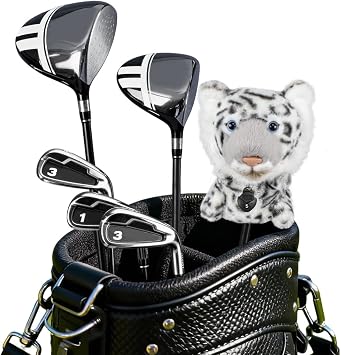 Scott Edward Golf Club Cover Fit Well for Hybrid UT Wood Golf Club, Funny Cute Animal Design Soft Functional Golf Headcover Stylish Club Protection for Men and Women