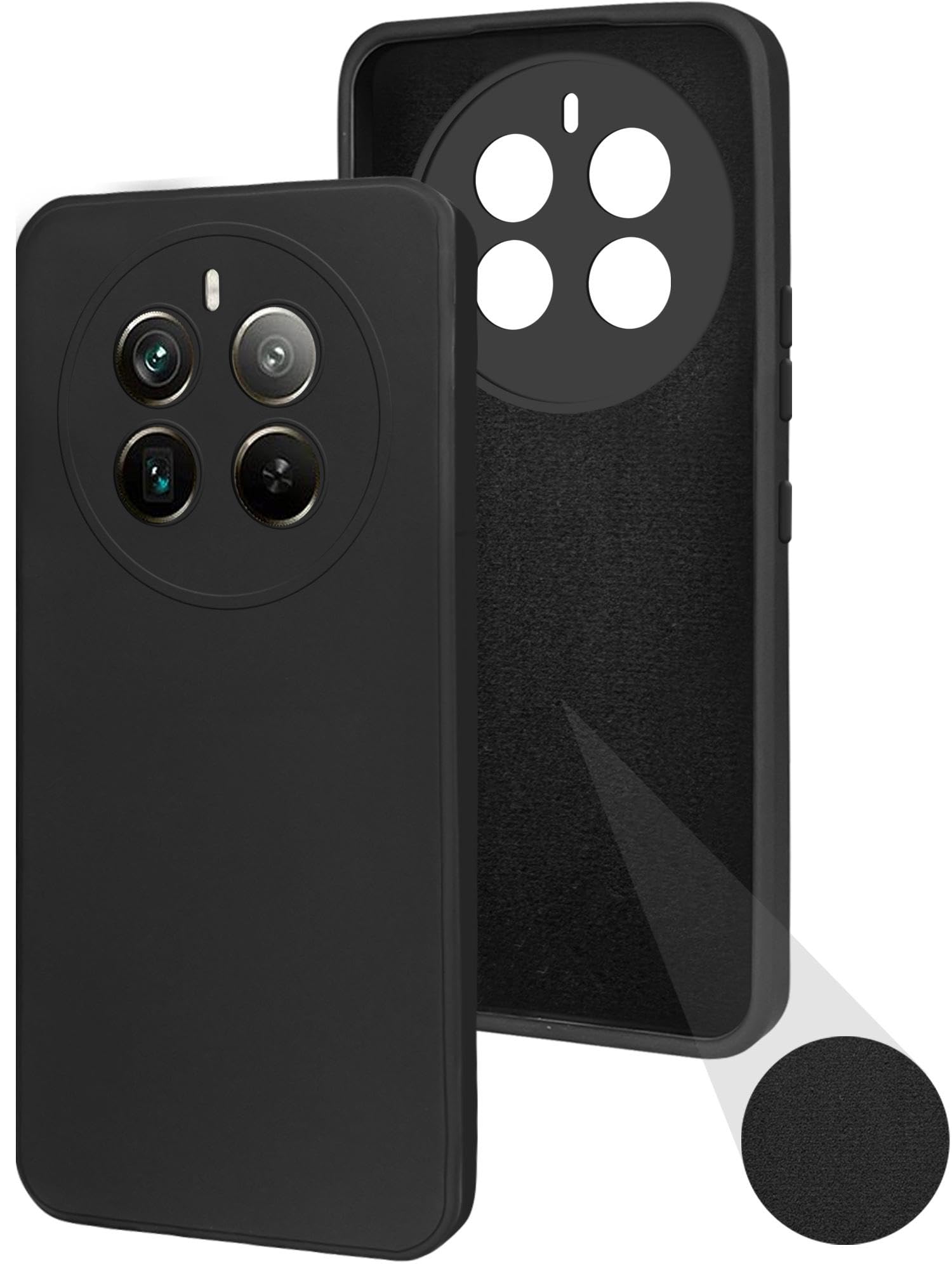 Jkobi Back Cover Case for Realme 12 Pro Plus | Realme 12 Pro (Matte Finish Silicone with Inside Fiber Cloth |Black) (B0CVDXYPKZ) Amazon Price History, Amazon Price Tracker