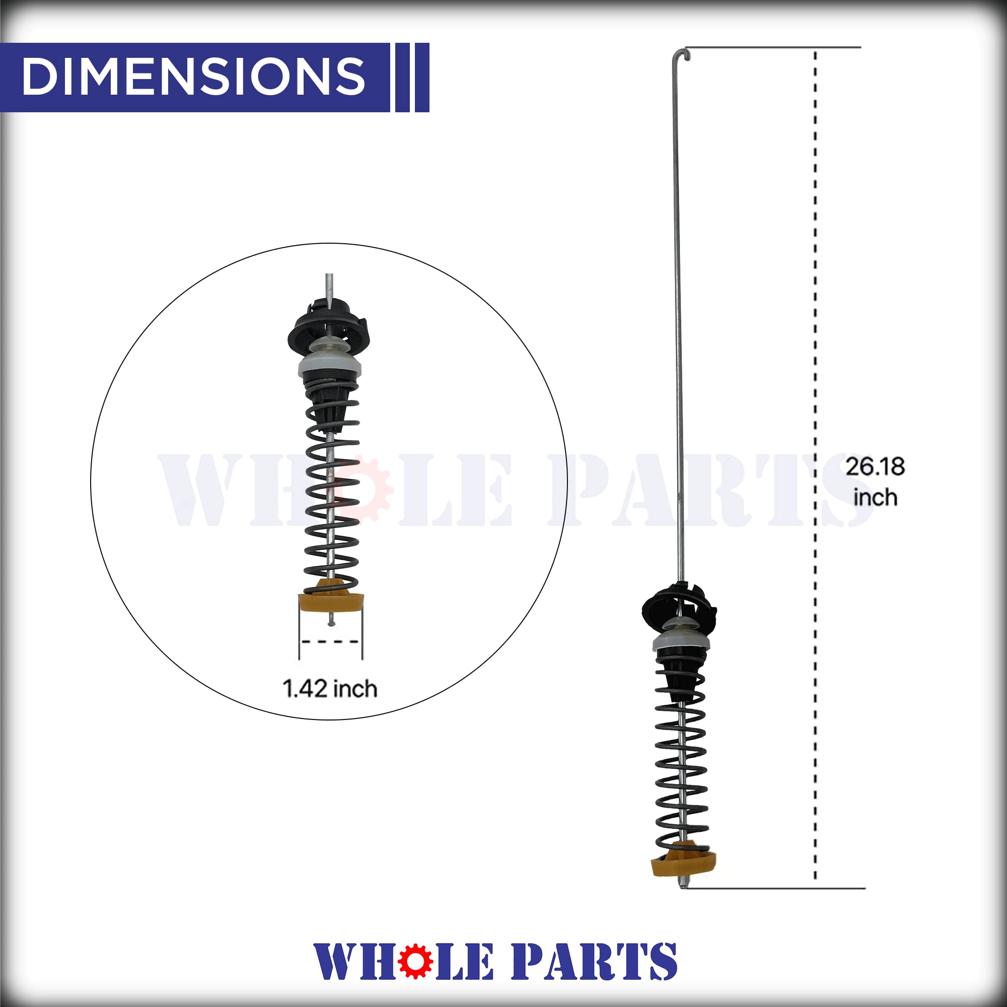 Amazon.com: Whole Parts Washer Suspension Rod Kit Part # W11130359  