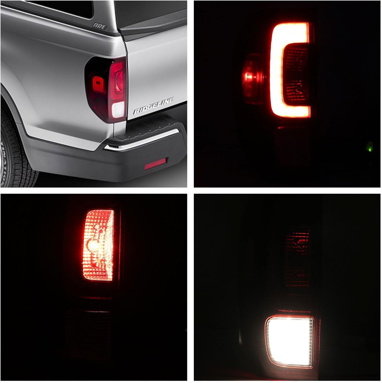 LED Tail Light Compatible With 2017-2023 Honda Ridgeline Rear Left and Driver Side Taillight Replace 33550-T6Z-A03 33550T6ZA03