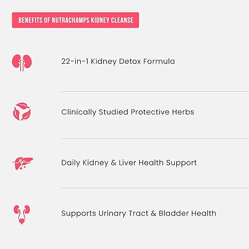 Miniatura 5 de Kidney Cleanse Detox | Suplemento de apoyo renal 22 en 1 | Extracto de pastillas de arándano de 25,000 mg | Fórmula premium de reparación y descarga