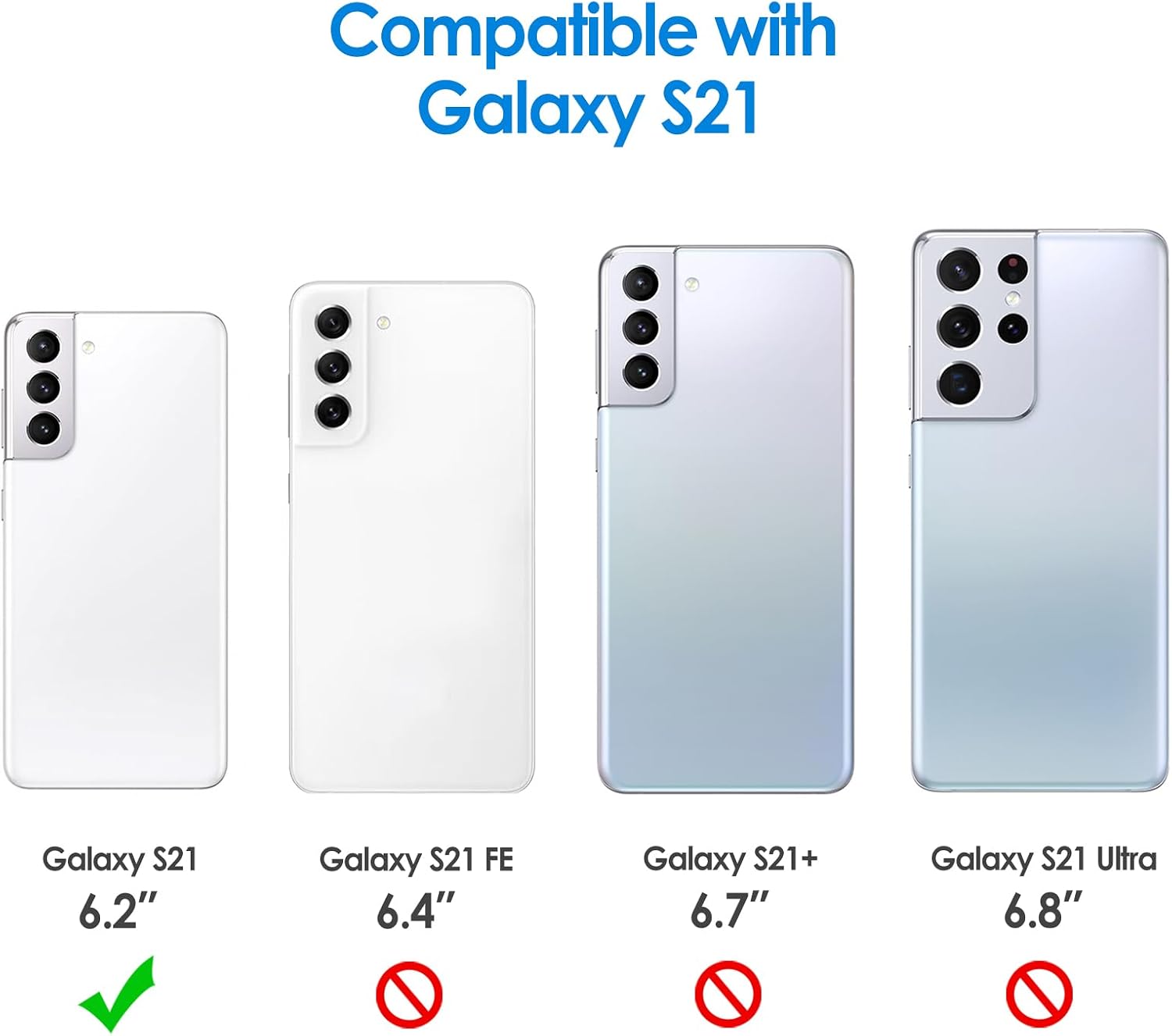 JETech Capa Fina Fit para Samsung Galaxy S21 6,2 Polegadas, Case Capinha Fina para Celular com Absorção de Choque e Design de Fibra de Carbono (Azul)