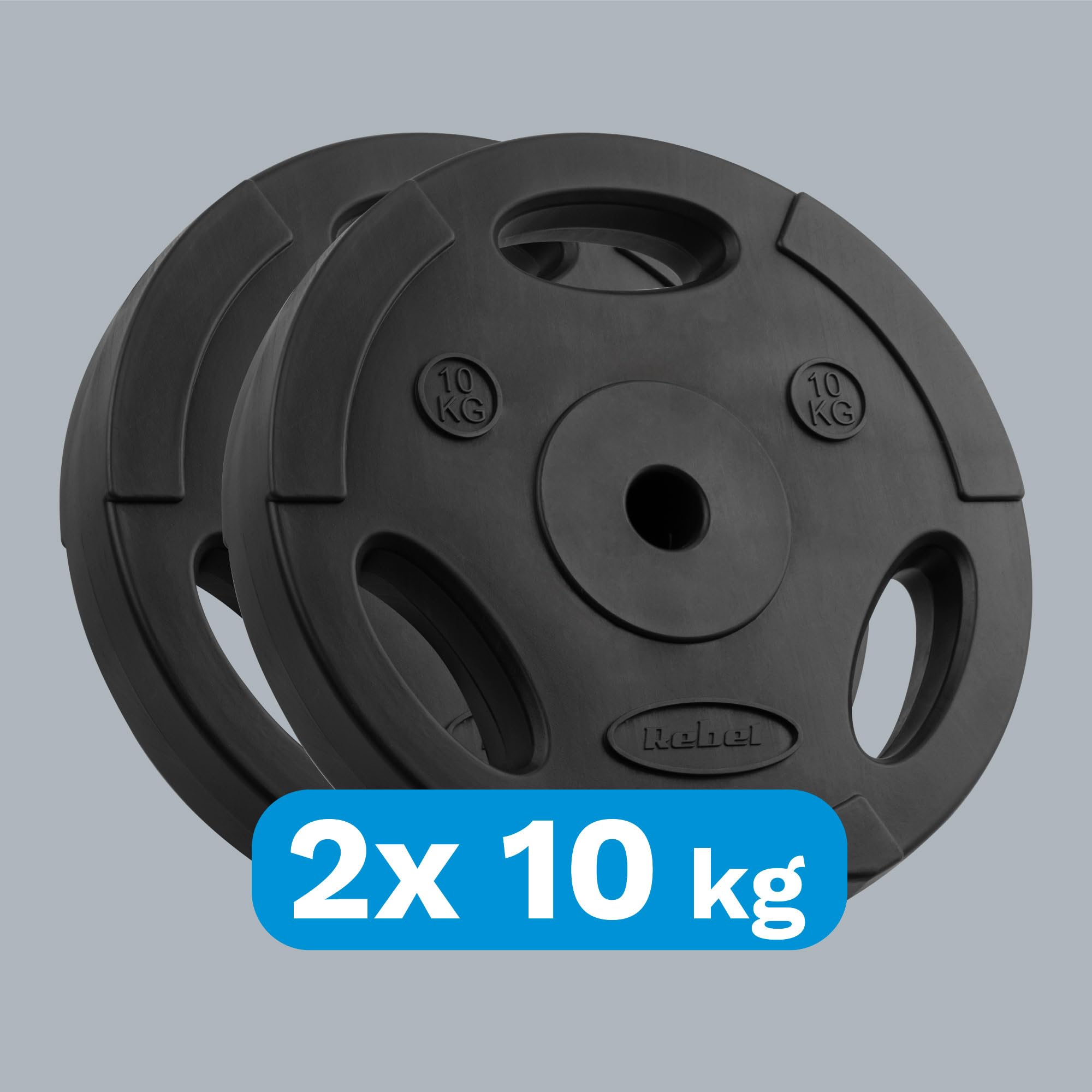 Rebel Zestaw Obciążeń Bitumicznych 2x10kg Otwór 31mm Talerz z Uchwytami RBA-2123
