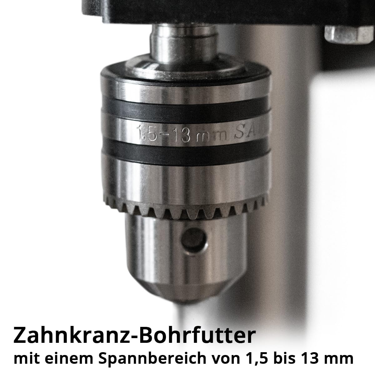 STAHLWERK Tischbohrmaschine 350 W – Bohrdurchmesser Ø 1,5-13 mm, 620-2.620 U/min, präzise Säulenbohrmaschine für Heimwerker, Metall- und Modellbau, robuster Bohrtisch, Metallfuß für stabilen Stand