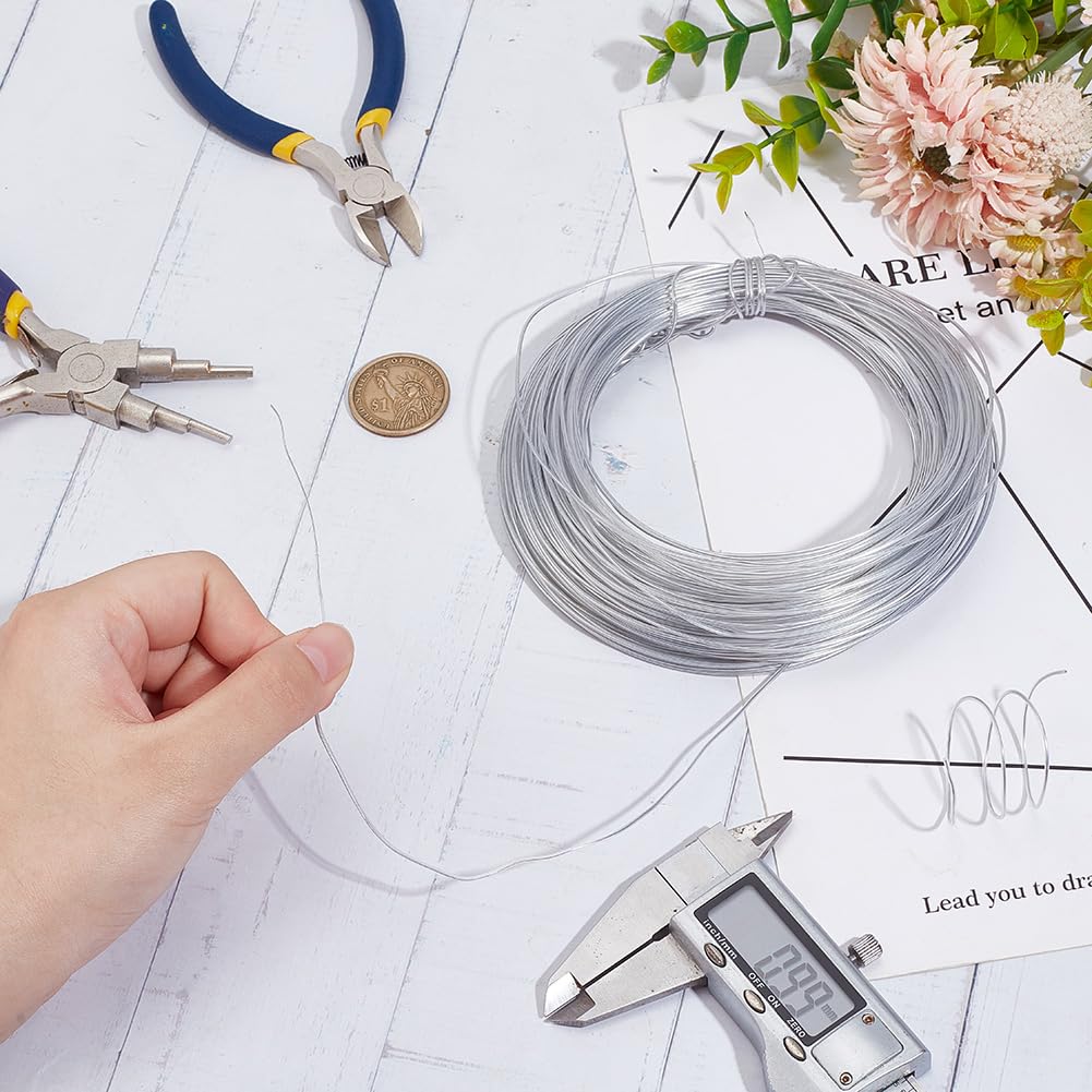HOBBIESAY 18 Gauge PVC Plastic Covered Aluminum Wire 59m Bendable Aluminum Craft Wire with PVC Coating Flexible Bendy Crafting Wire for Hair Bows Headbands Shaping Hat Brim - Image 3