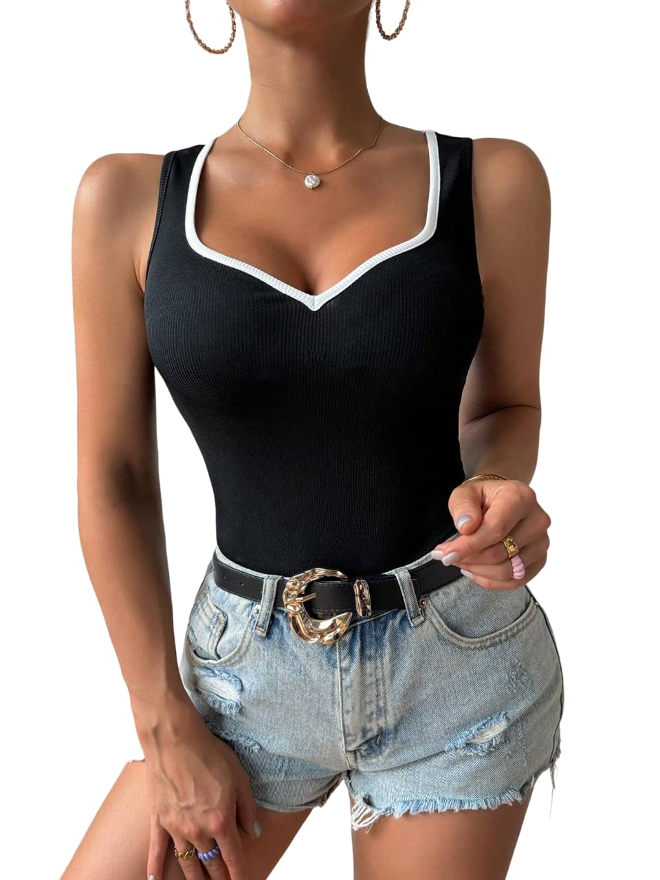NALAX Designs Heart Neck Sleeveless Top-picture-20