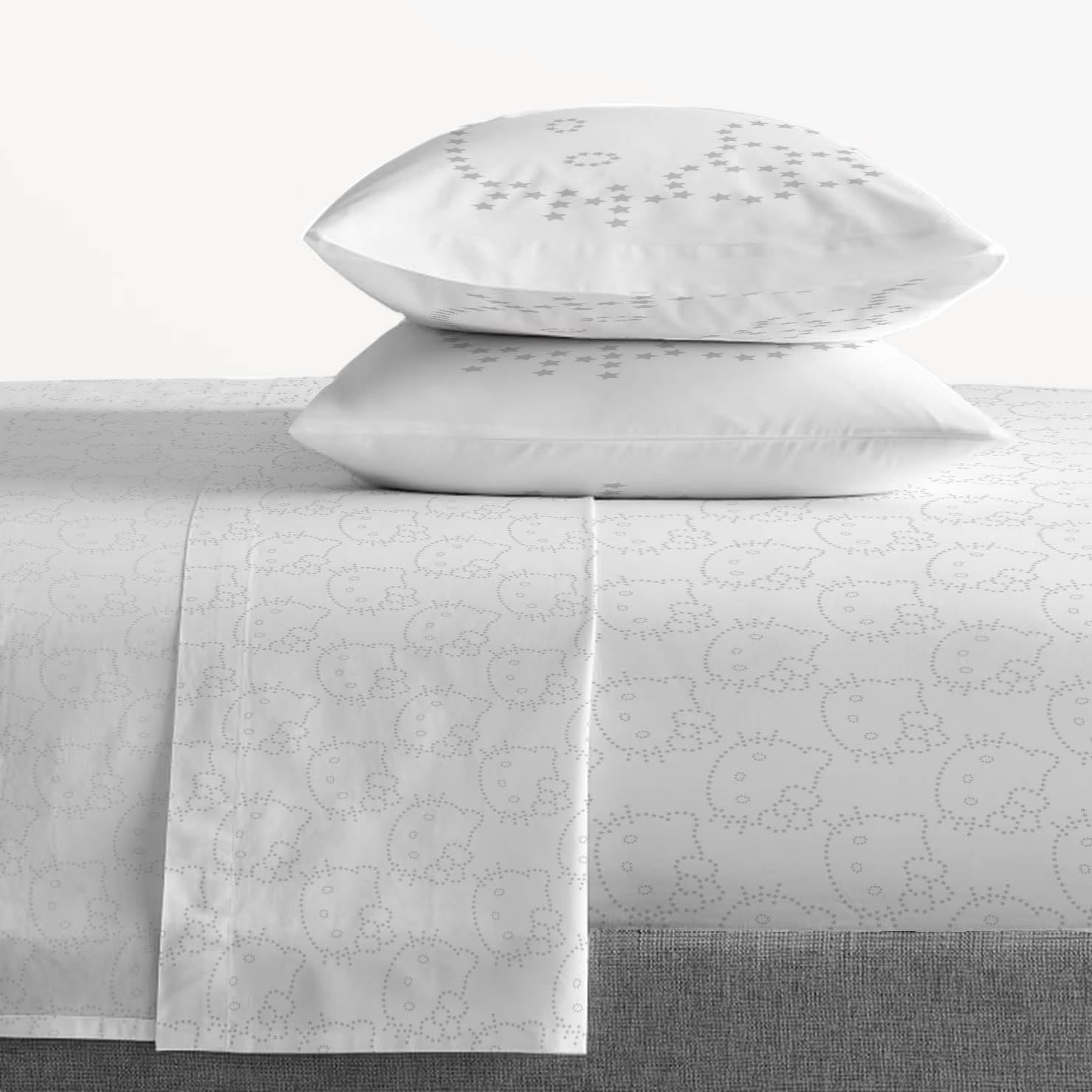 Franco Collectibles Sanrio Hello Kitty & Friends - Set di biancheria da letto super morbido e lenzuola, con federa, per letto matrimoniale, 7 pezzi