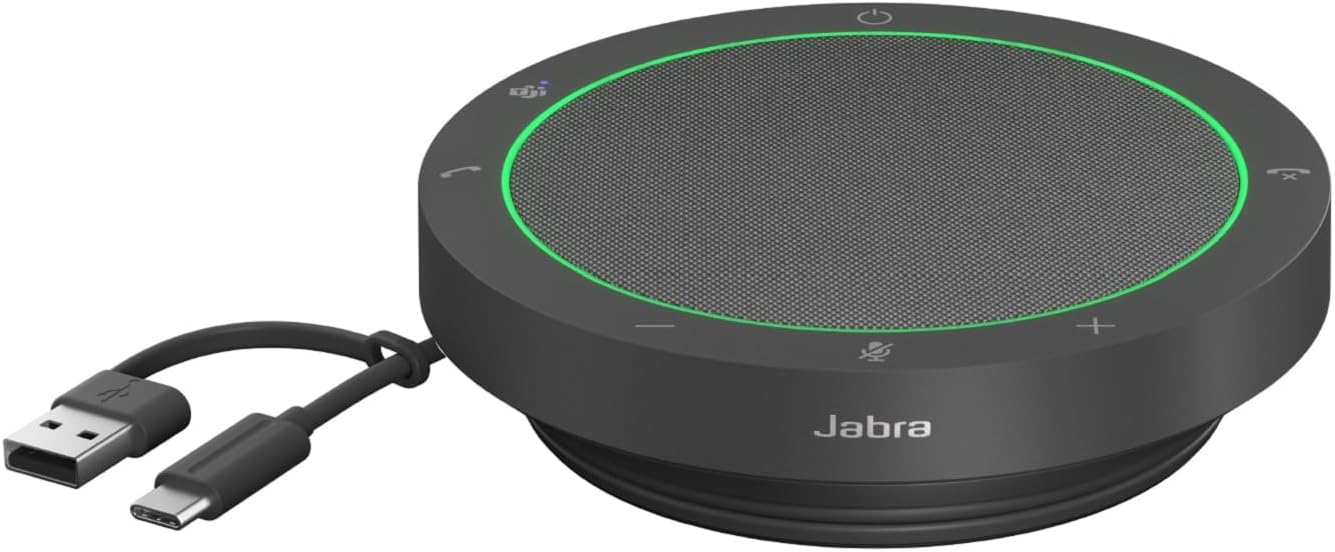 Jabra Speak2 40 Speakerphone [Domestic Genuine Product] Conference Microphone Speaker Latest Noise Canceling Function MS Teams/Zoom Certified Cutting-Edge Beamforming Microphone 50mm Full-Range