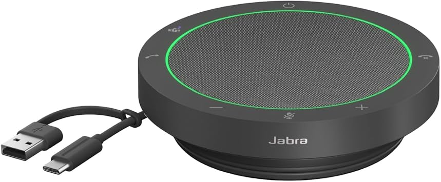 Jabra Speak2 40 Speakerphone Domestic Genuine Product Conference Microphone Speaker Latest Noise Canceling Function MS Teams/Zoom Certified Cutting-Edge Beamforming Microphone 50mm Full-Range