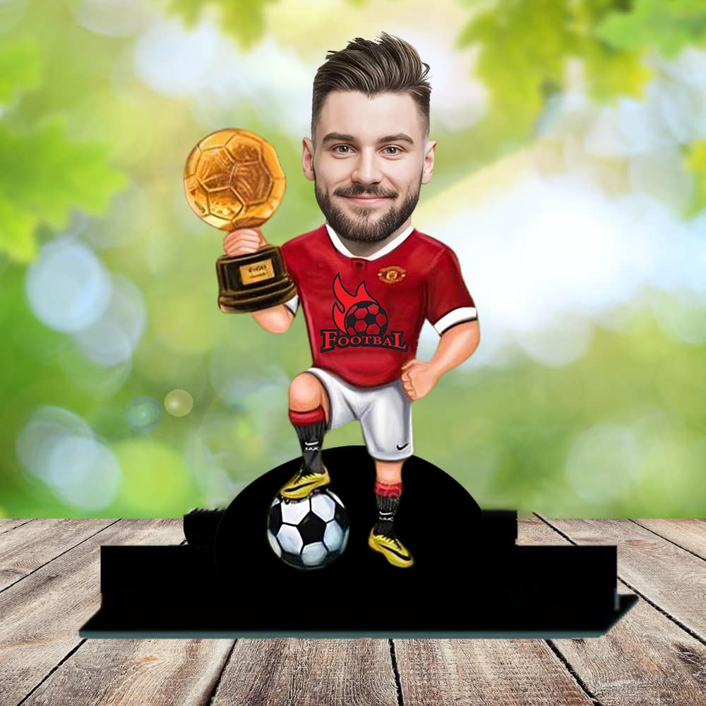 WEHATKE Customized Peraonalized Caricature Standy Table top For Footballer