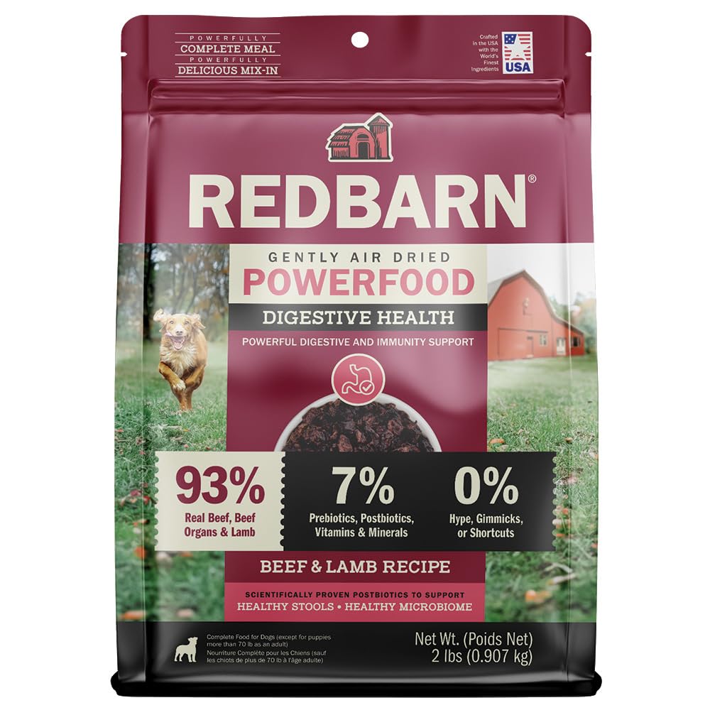 Redbarn Powerfood Air Dried Dog Food for Digestive Gut Health