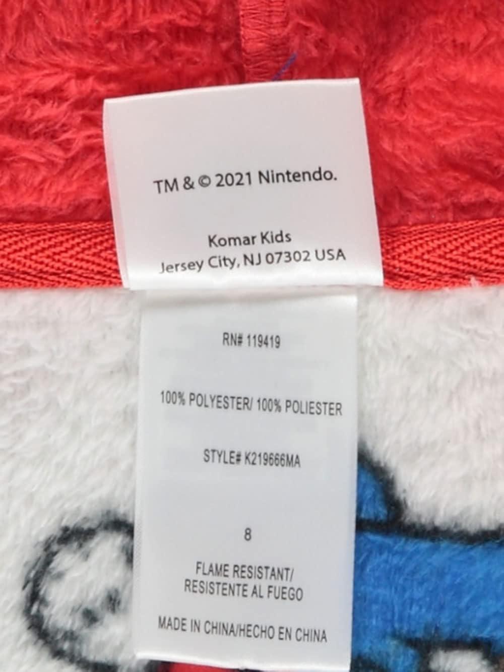 Komar Kids Boys' Big Mario Robe: Clothing, Shoes & Jewelry