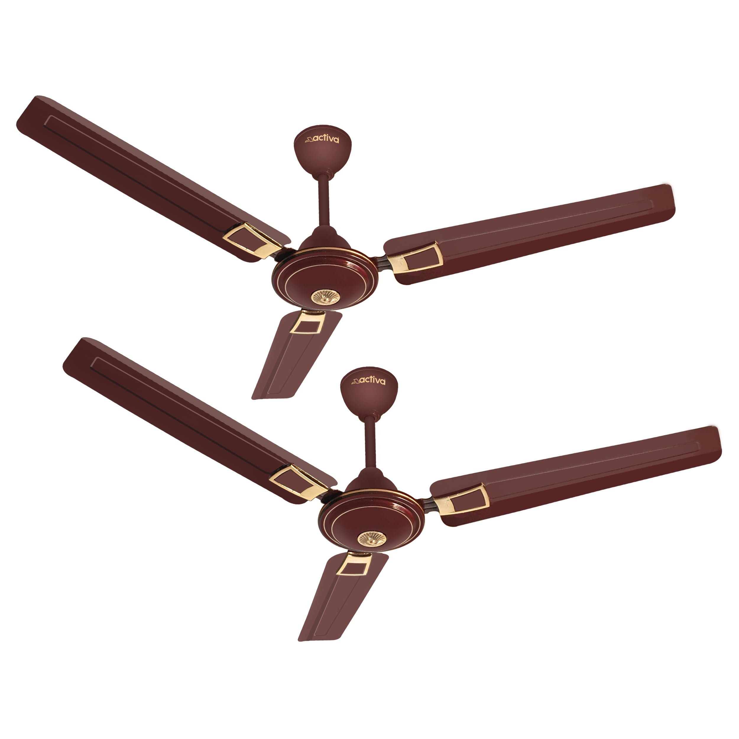 ACTIVA 1200 MM High Speed 390 RPM BEE Approved Anti Dust Coating Apsra Deco Ceiling Fan- 2 Year Warranty Pack of 2 (Brown) (B07JGX5YXC) Amazon Price History, Amazon Price Tracker