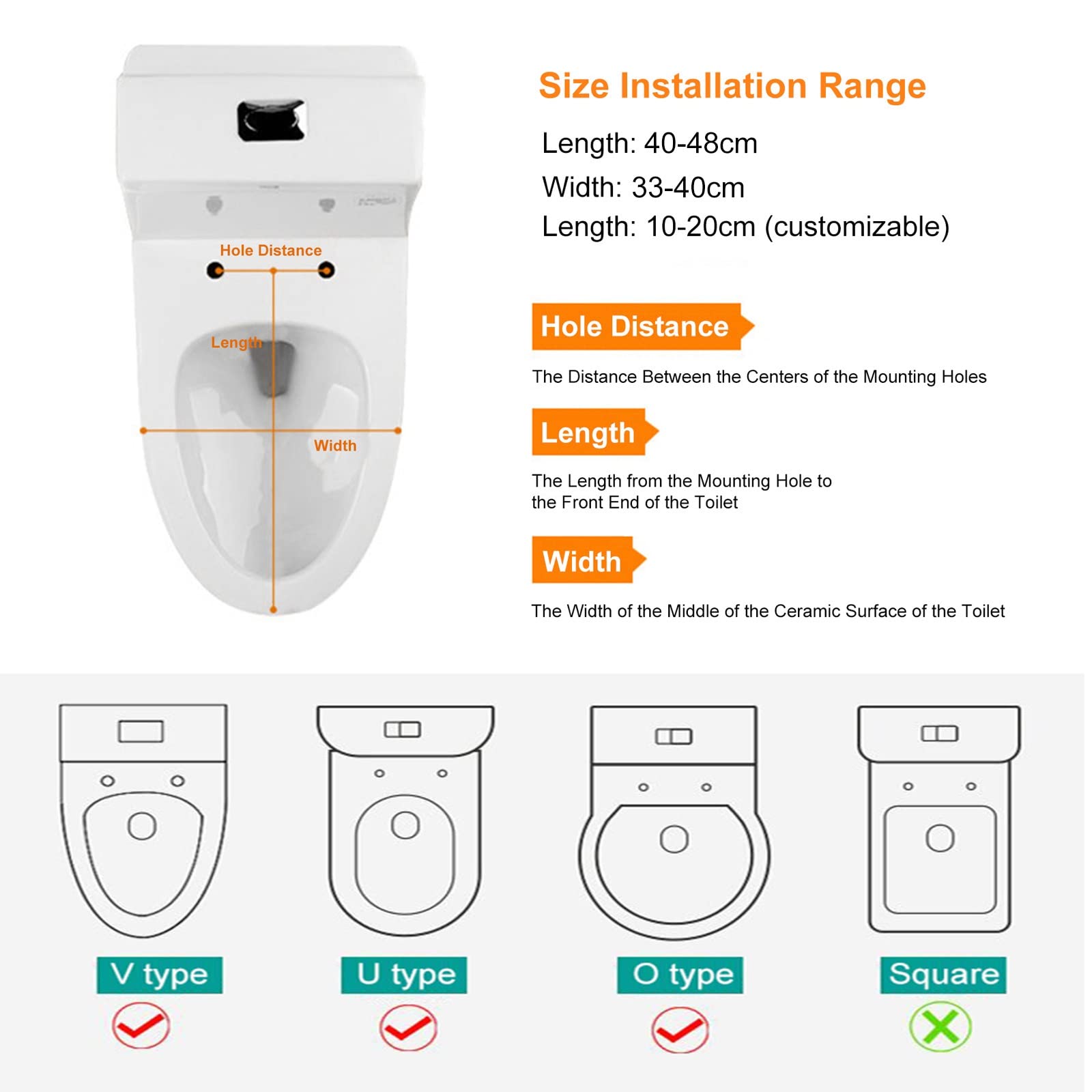 Tapa Inodoro 19 Patrones Diferentes, Tapa De WC Espesar, Tapadera WC Con Sistema De Bisagras De Cierre Suave, Antibacteriano E Impermeable, Cómodo E Higiénico (Color : N)