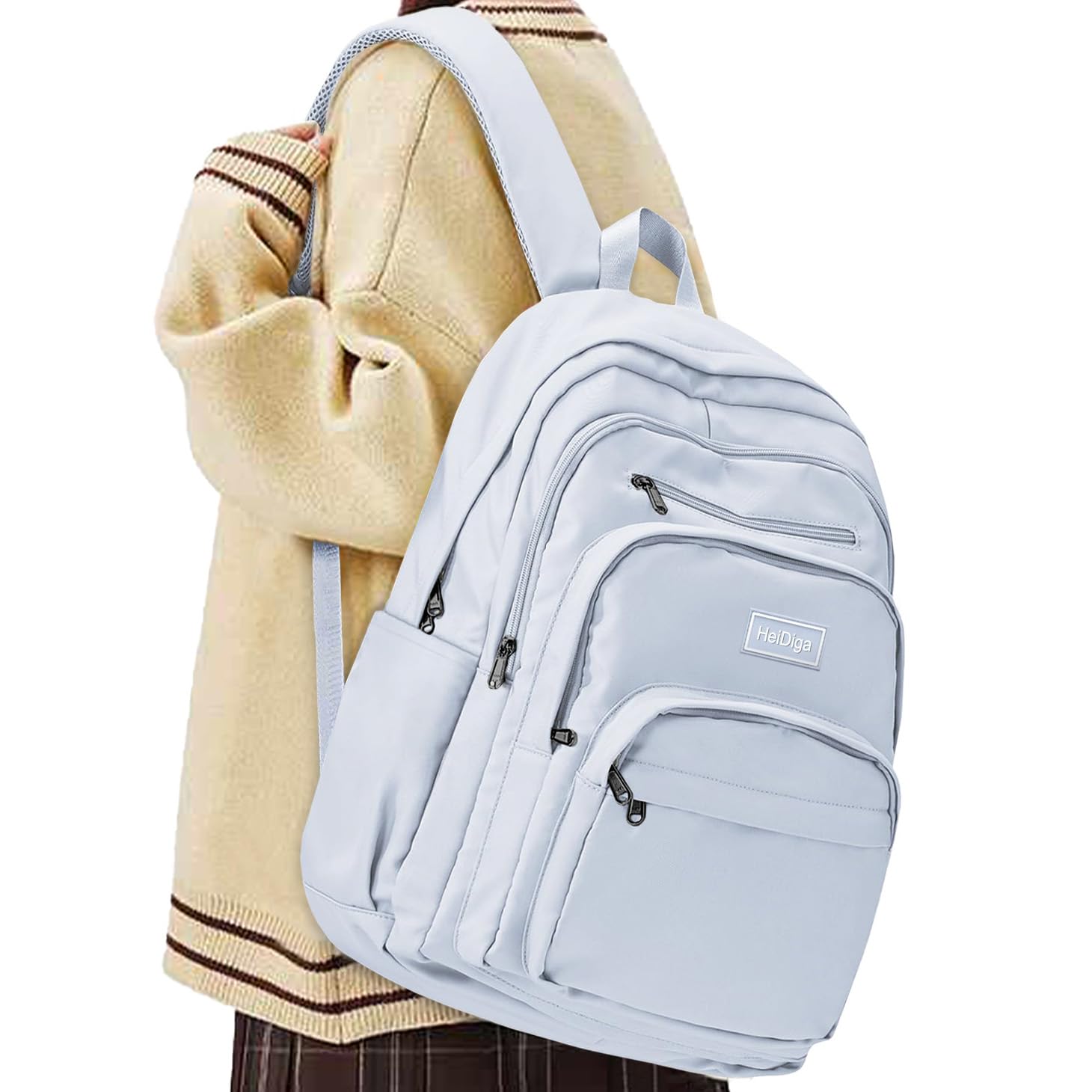 Clufar Schulrucksack Teenager Jungen Mädchen Wasserdicht Rucksack Herren Damen für Schule Daypack Schulranzen Schultasche Schulrucksäcke School Bag Großer für Causal Travel Reisen