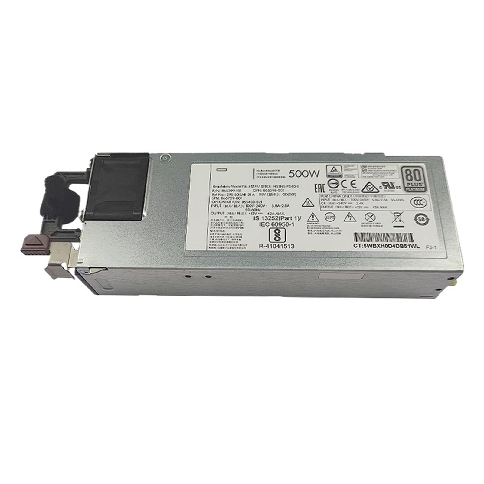 500W for DL380 G10 Gen10 500W Fuente de alimentación del Servidor HSTNS-PL40-1 865398-001 866729-001 865399-201 865408-B21