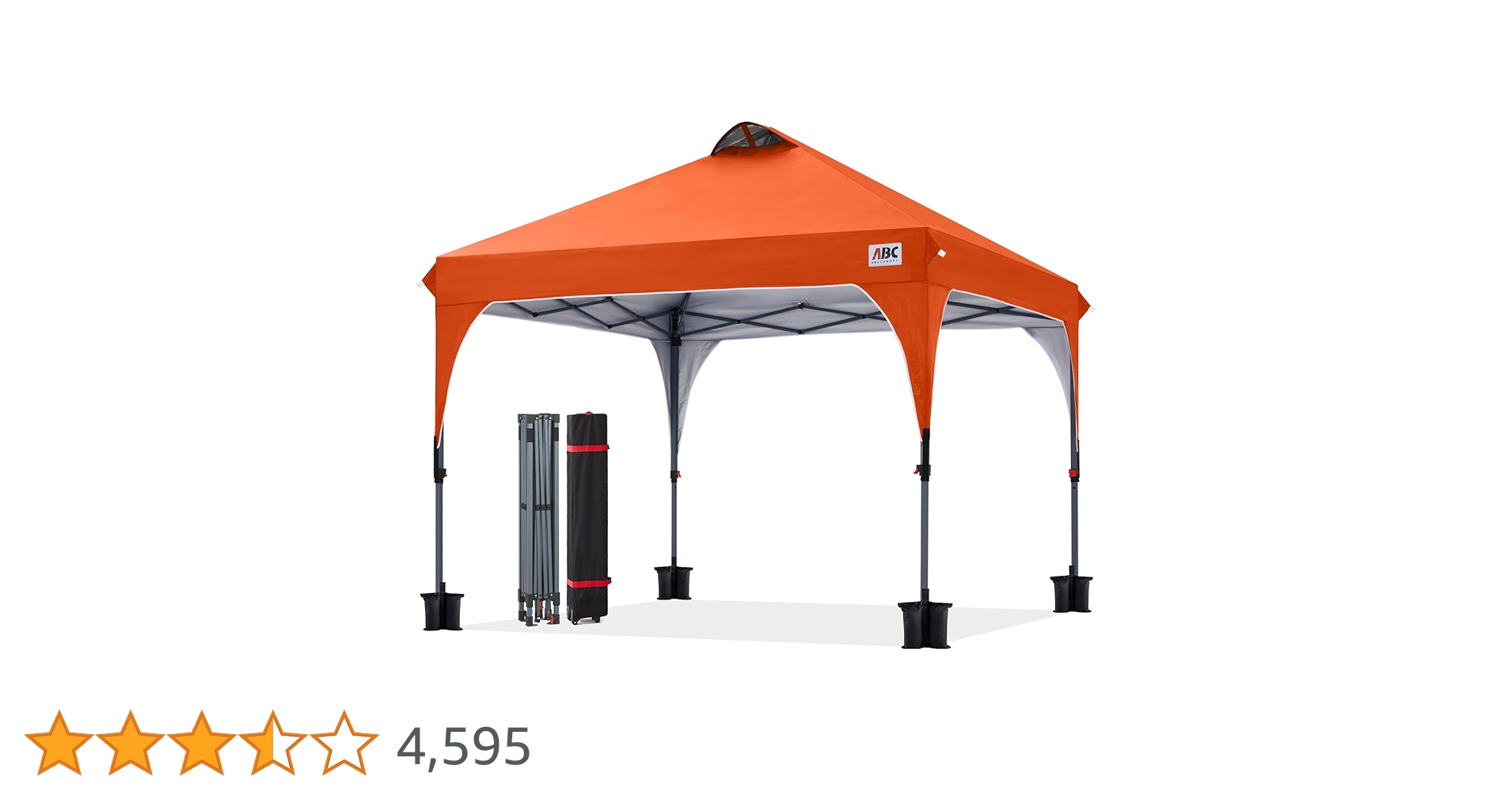 Amazon | ABCCANOPY タープテント ワンタッチ 3段階調節 ベンチ