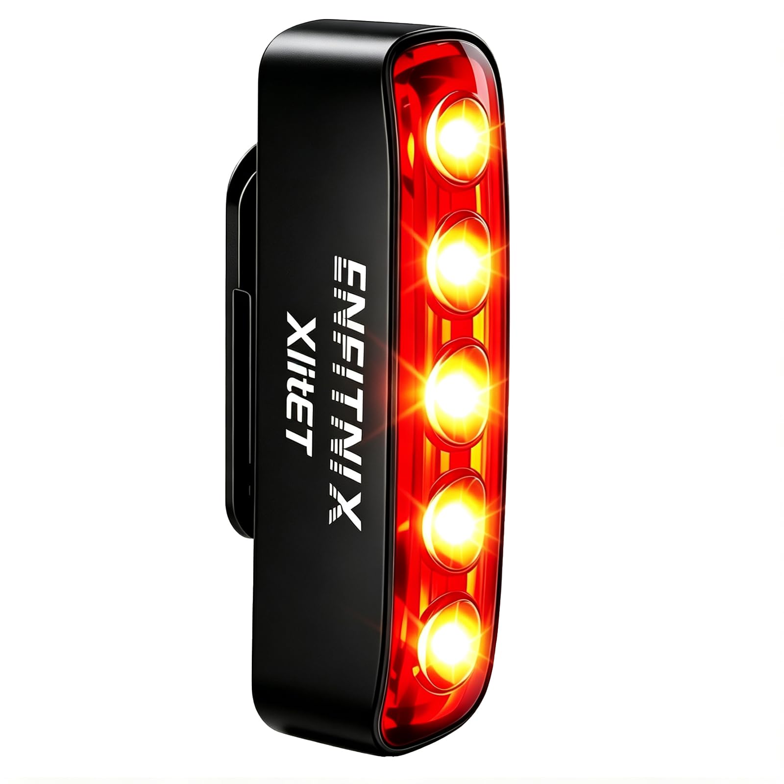 ENFITNIX XlitET Bike Tail Light, Bike Brake Light with Brake Sensing, 50 LM Ultra Bright,Auto On/Off, USB-C Rechargeable Rear Bike Light, IPX5 Waterproof, Night Riding Safety Light.