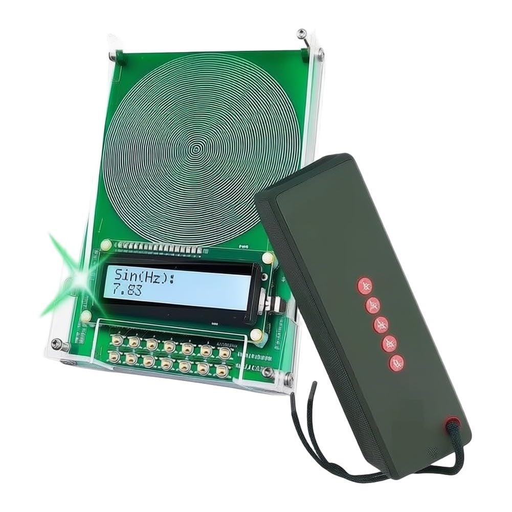 Schumann-Wellengenerator 0,01 Hz–100 kHz, programmierbarer Frequenzgenerator mit 7,83 Hz Resonanz, USB-C betrieben, Reiner Sinuswellen-Ausgang für Entspannung und Fokus, inkl. Lautsprecher