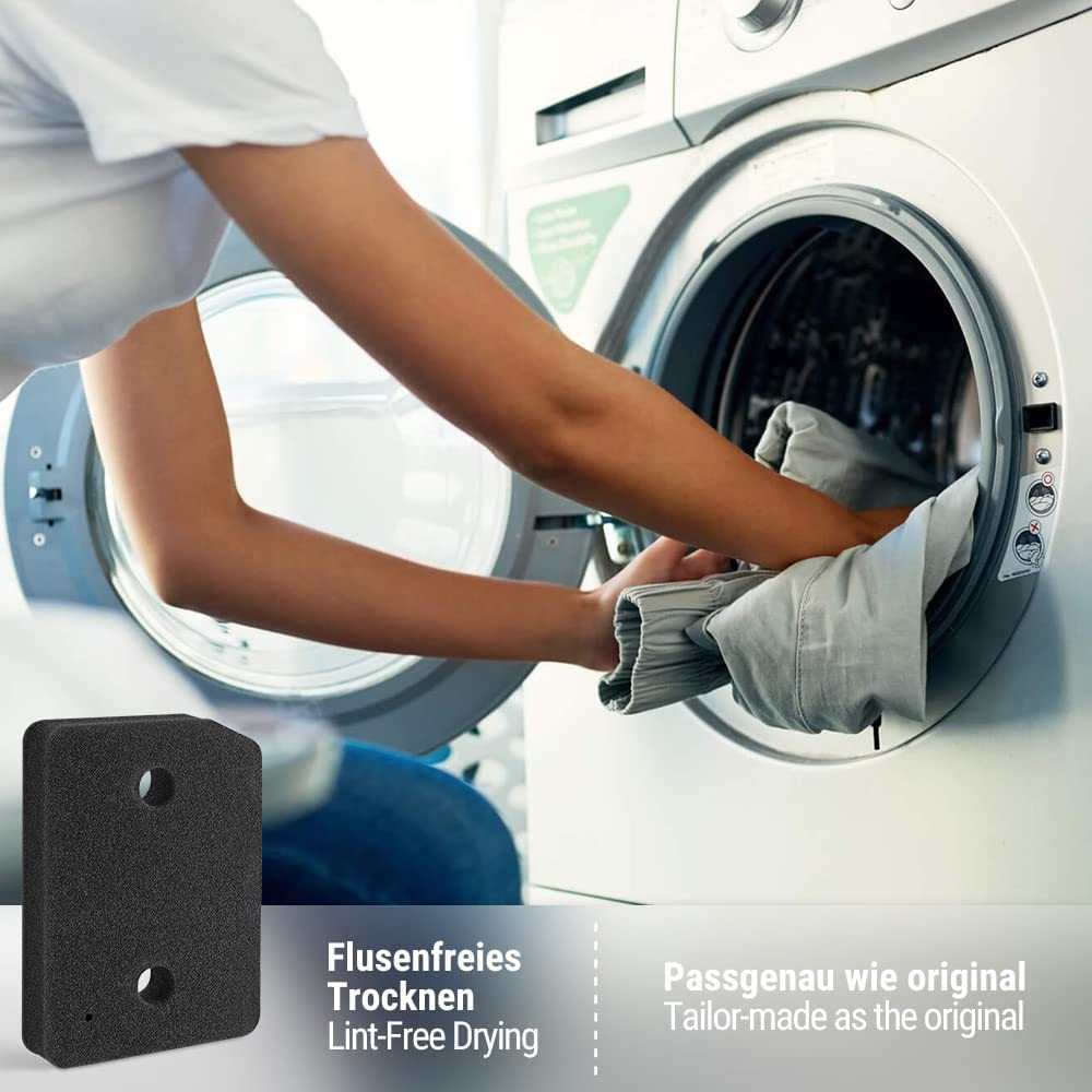 Siegvoll 4x Trockner Filter für Miele 9164761 | Fein-Grob | Wärmetauscher Filter Dryer filter Schaumstofffilter Schwammfilter Filtermatte für Miele Wäschetrockner Wärmepumpentrockner