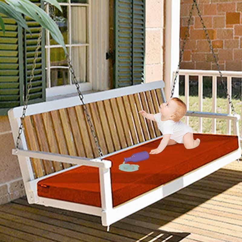HLTQL Cojines para Bancos De Exterior,Terraza Waterproof Removable Cover,Cojines Sofa Exterior Jardin Colchoneta Banco Jardin Fijación para Columpio De Jardín(5,122 * 46 * 8cm)