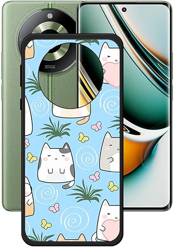 Miniatura 1 de Funda de TPU para Realme 11 Pro+, Negro Flexible Silicona Slim Fit Soft Shell Lindo Caso Trasero Bumper Funda Protectora de Goma para Realme 11 Pro