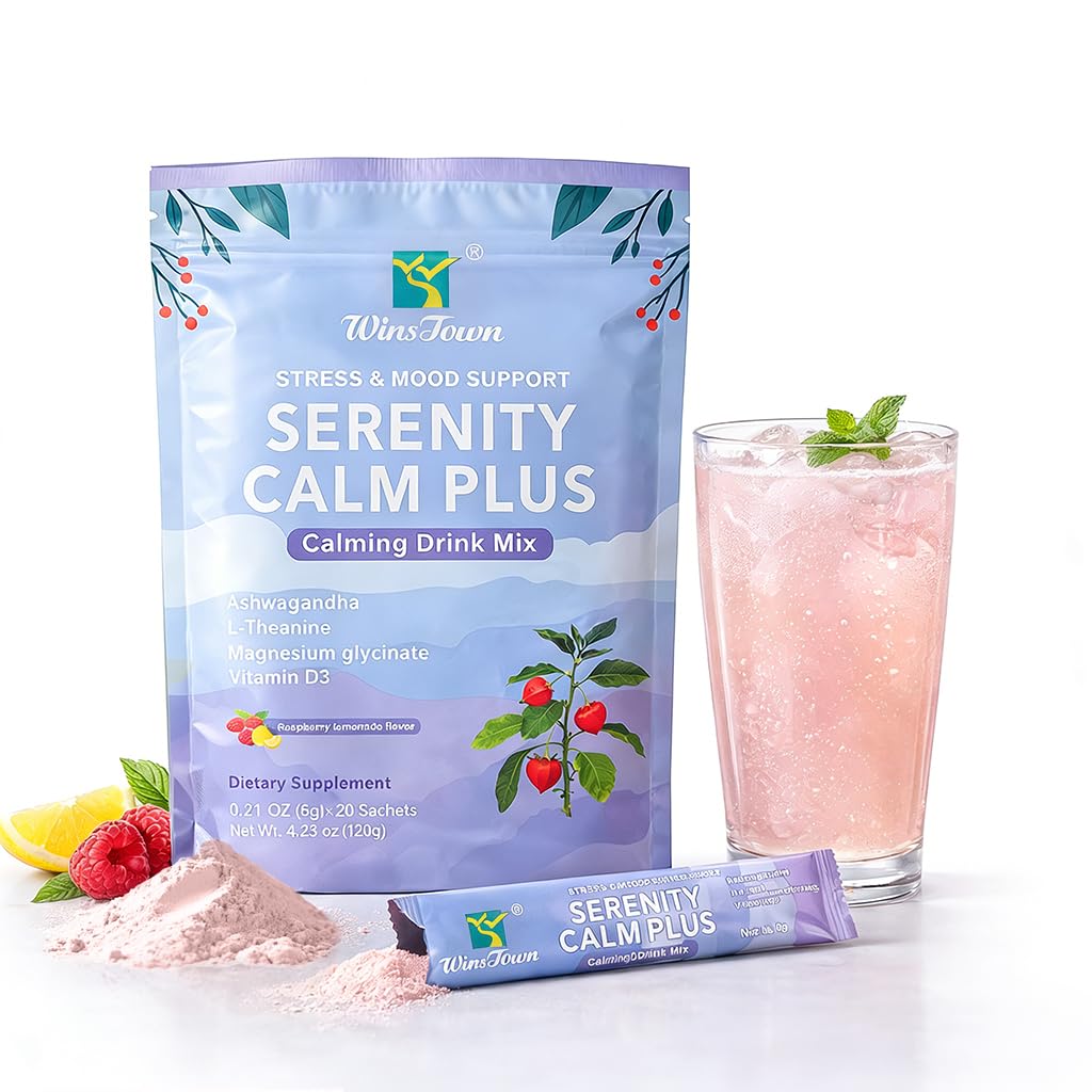 Calm Stress Support Drink Mix Powder, Raspberry Lemonade, 20 Sticks