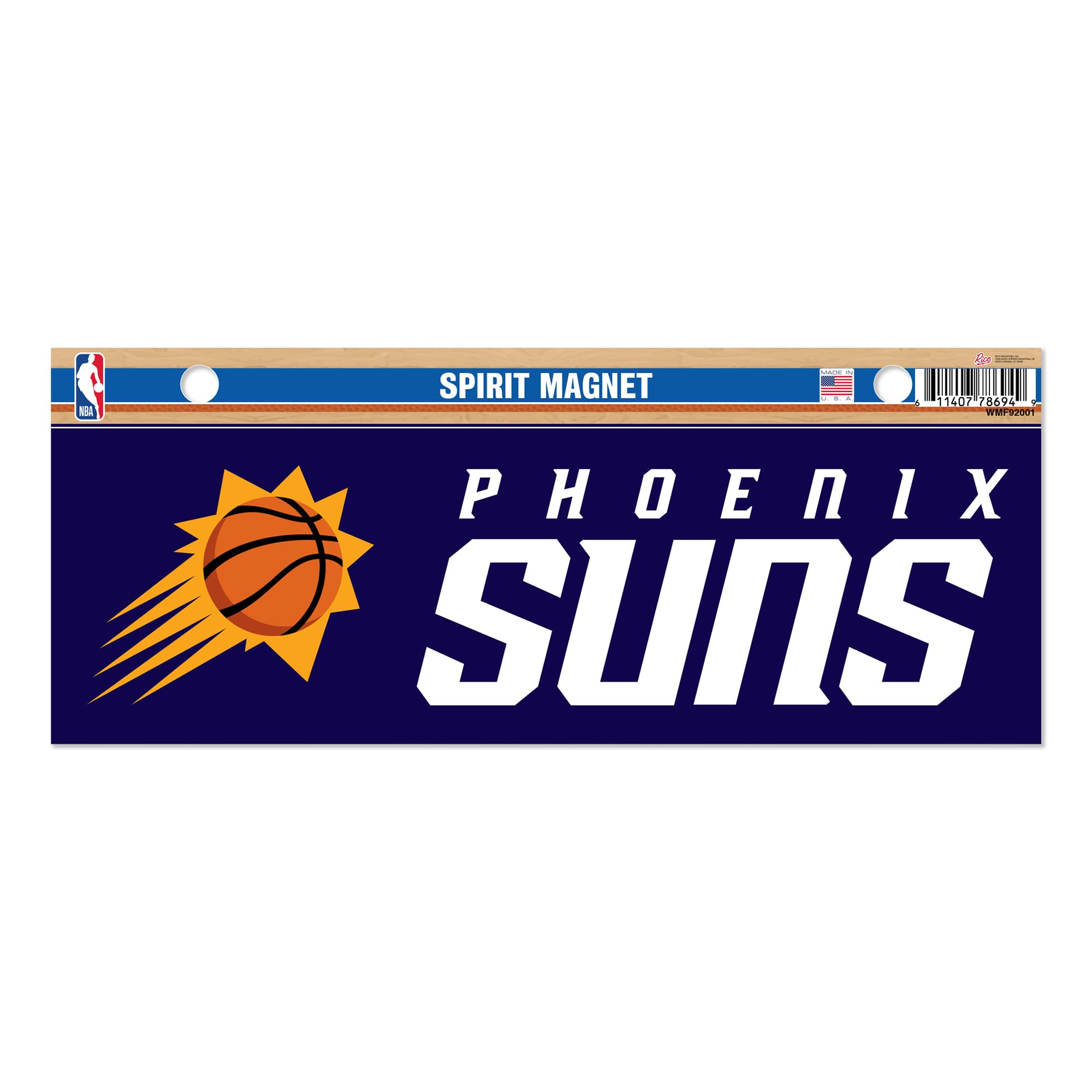 Rico Industries NBA Basketball Phoenix Suns 4 x 10 Team Spirit Magnet - Car, Home Décor - Refridgerator, Office, Kitchen