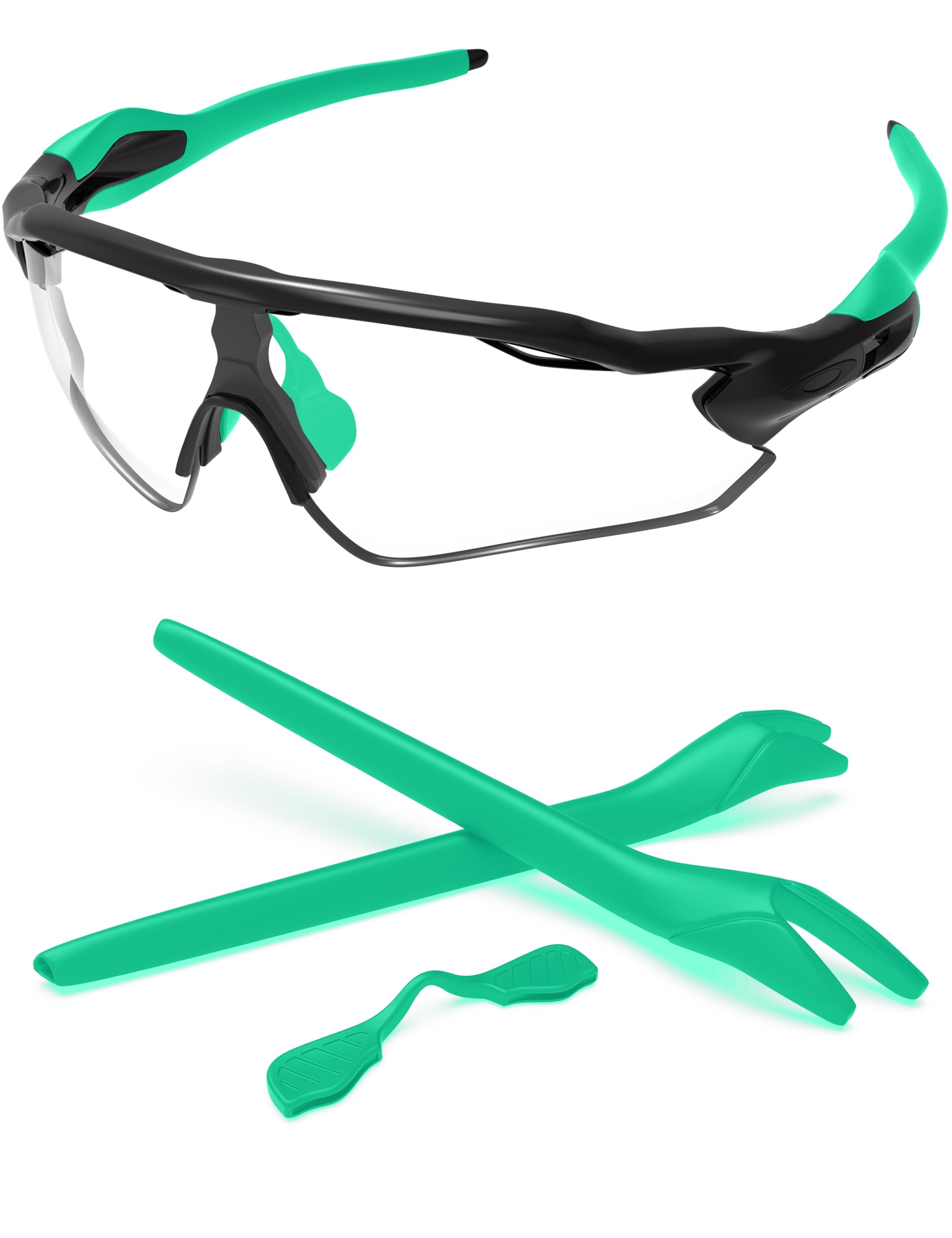 Replacement Nose Pads &amp; Ear Socks Rubber Kits for Oakley Radar EV Path OO9208 / Radar EV Pitch OO9211 Sunglass