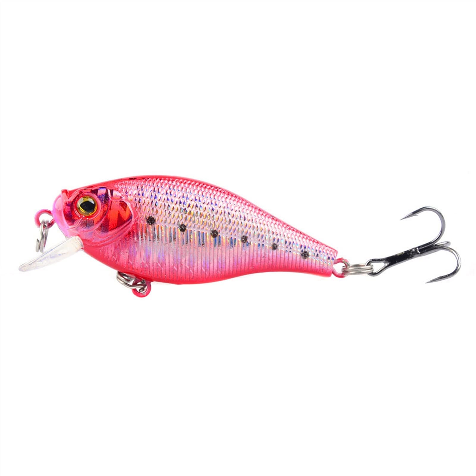 Soft Fishing Köder, Harter Angelköder, 10 Stück, Angelköder, 3D-Augen, Harter Köder, Barsch-Angelgerät, 6,5 cm, 7,2 g, for Süßwasserforelle, Barsch, Lachs. Einfach und praktisch