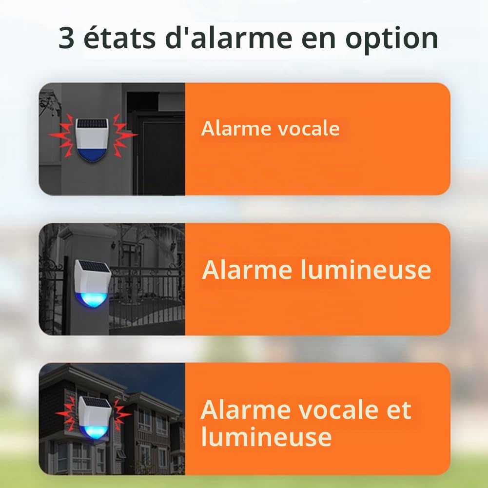 1Set NEO Graffiti Alarme Intelligent et Zigbee pour Extérieur Alarmes Anti-Pluie et Résistants au Soleil Alarme et Alarme Zigbee