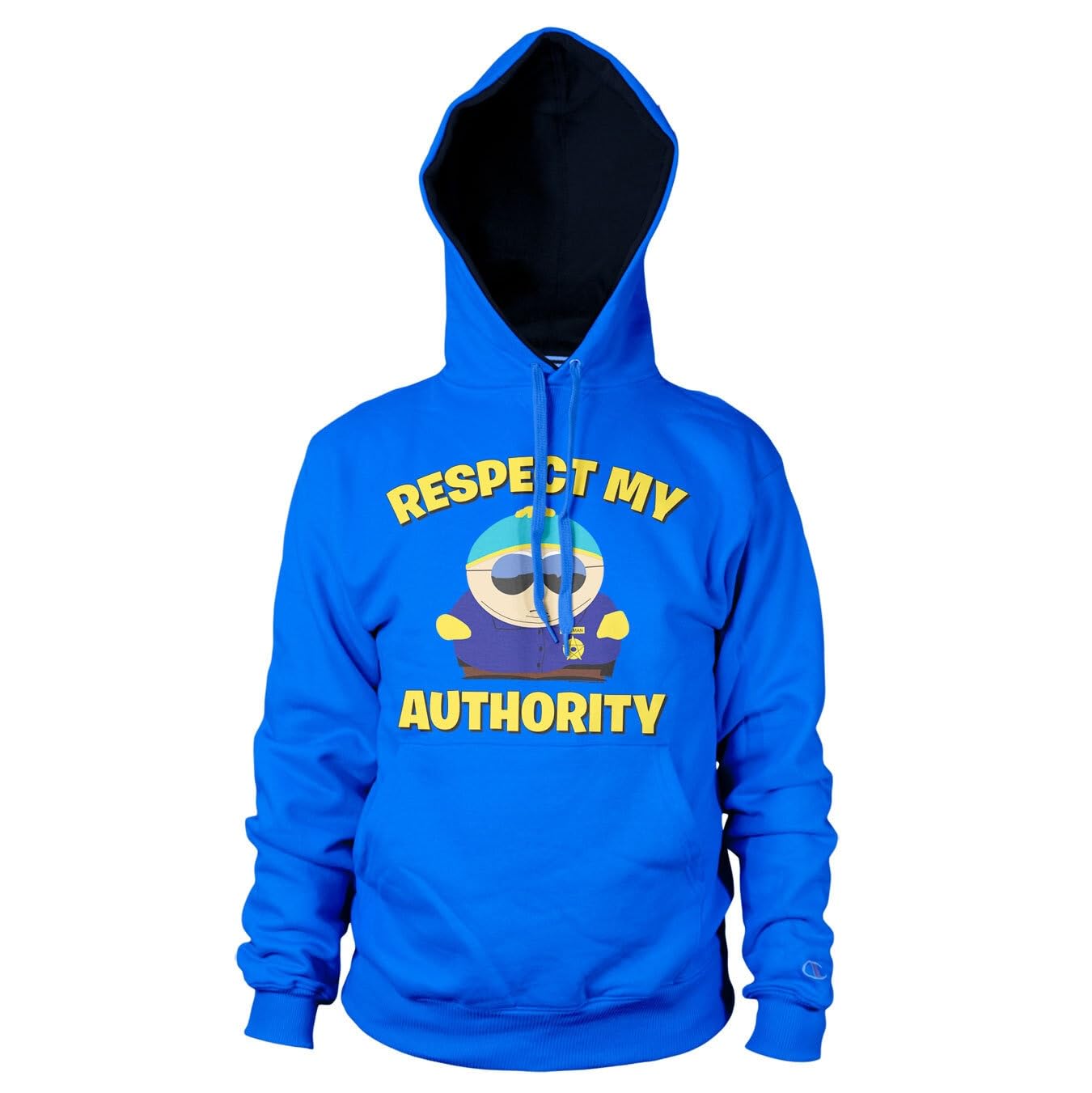 South Park Officially Licensed Respect My Authority Hoodie (Blue), X-Large