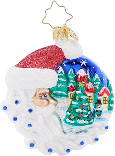 Christopher Radko Winter Splendor Santa Gem Ornament - Thumbnail 4