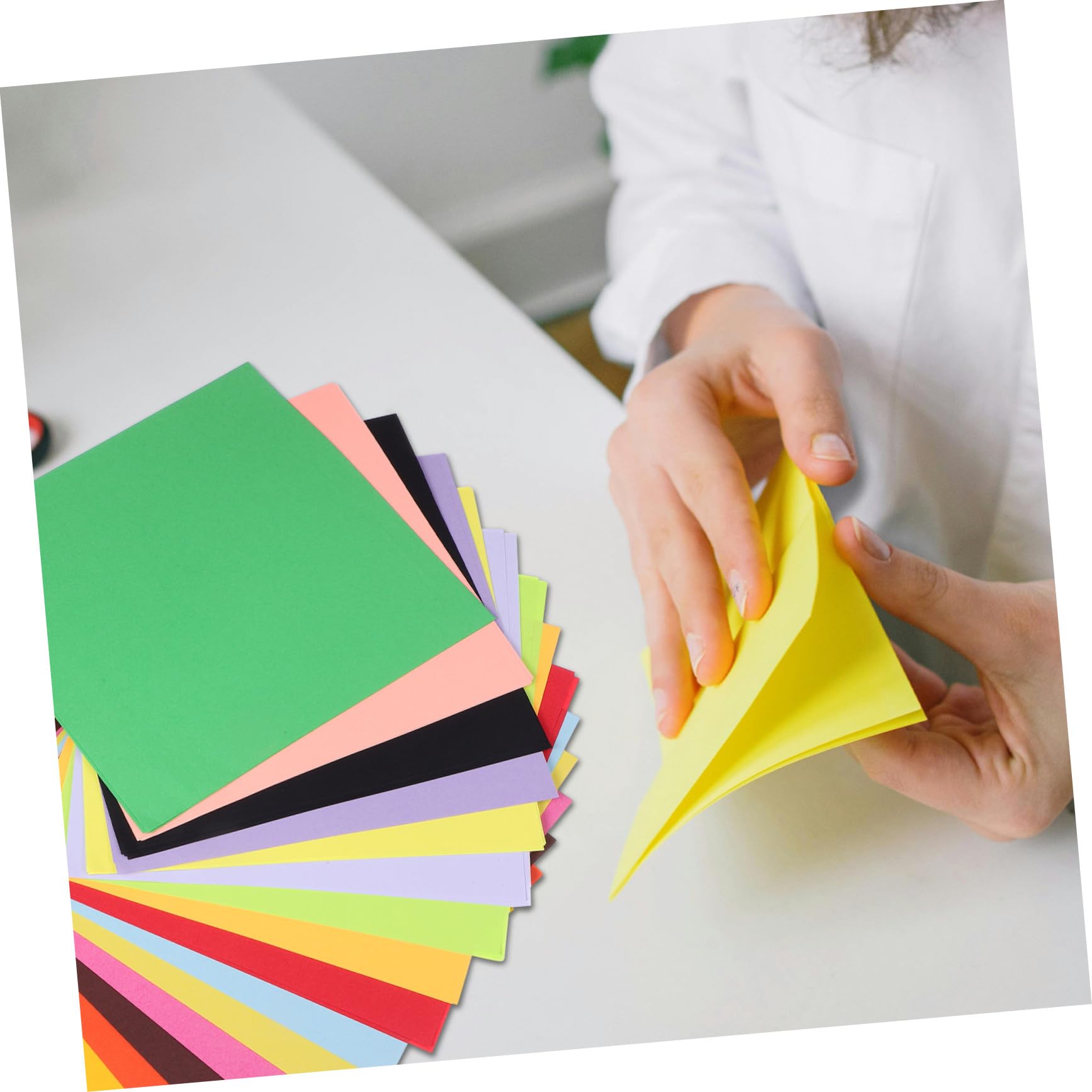 Papel de Origami de Colores Mixtos 200 Piezas Cuadradas