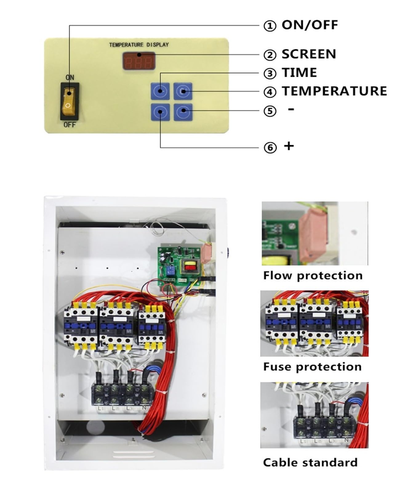 Riscaldatore a induzione da 5,5 kW, 9 kW, 11 kW e 15 kW con riscaldatore for Piscina in Piombo con Elevata efficienza di Riscaldamento(5.5kw)