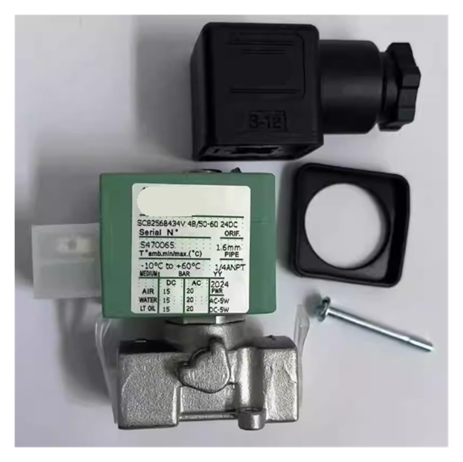 RCGKNNMUZ SC8256B434V 24DC, solenoid valve, 1/4 'NPT thread
