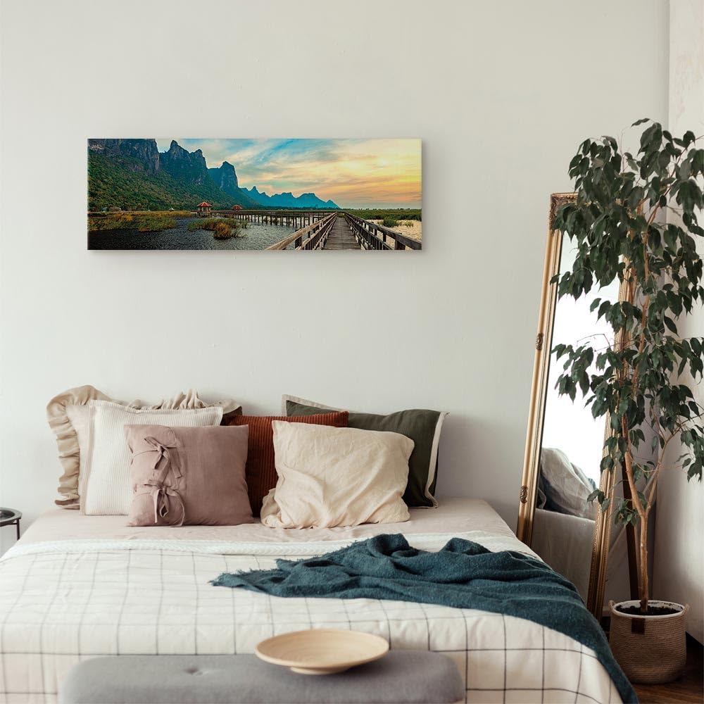 murando - Quadro Fonoassorbente Scogliere Paradisiache Paesaggio Thailandia 60x20 cm 1 Pezzo - Quadri Acustici - Pannelli Fonoassorbenti Decorativi - Decorazione da Parete Soggiorno c-B-10227-b-a