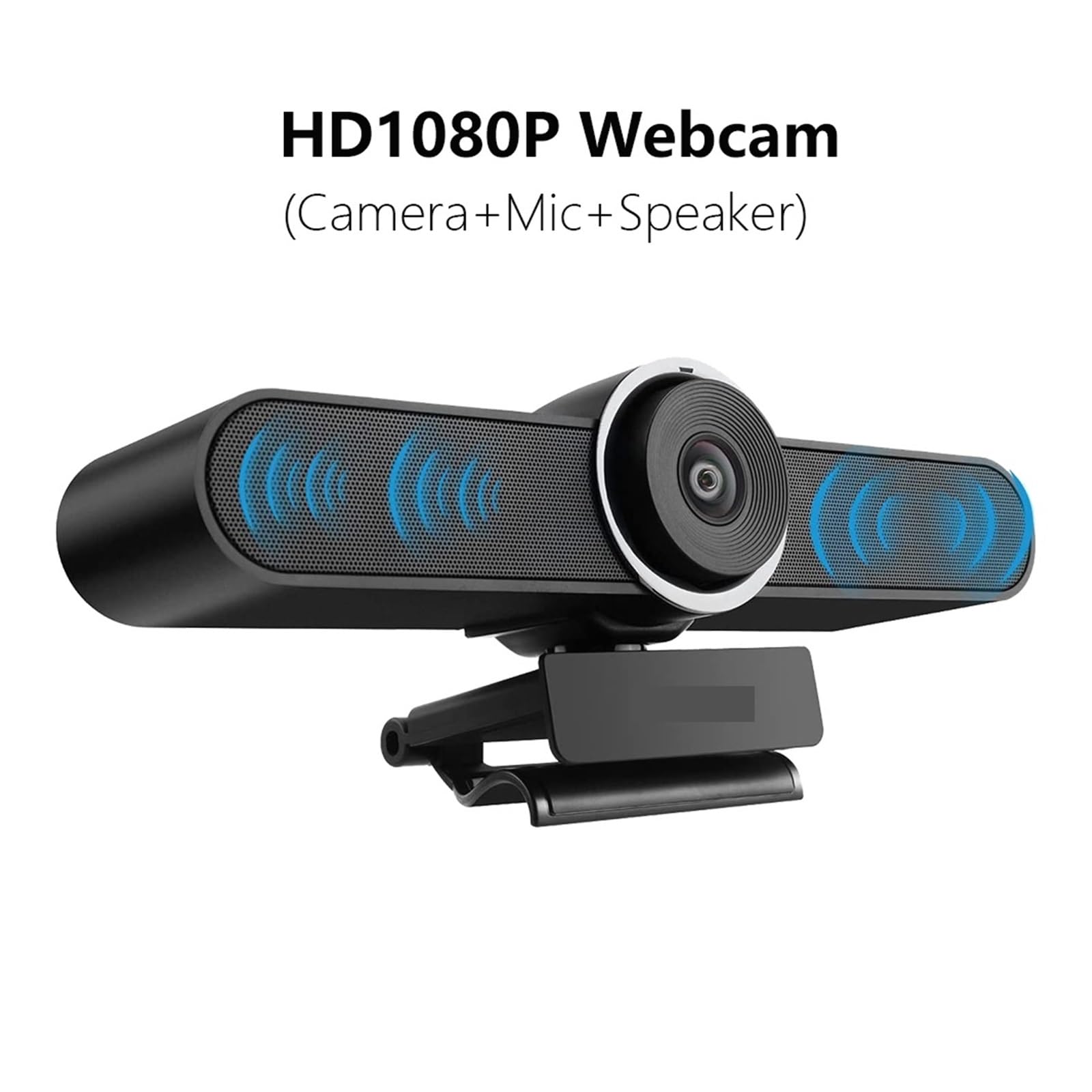 Webcam for PC USB 1080p con Doppio Microfono e Altoparlante for riunioni di Streaming di Computer Smart TV for conferenze, Streaming Live