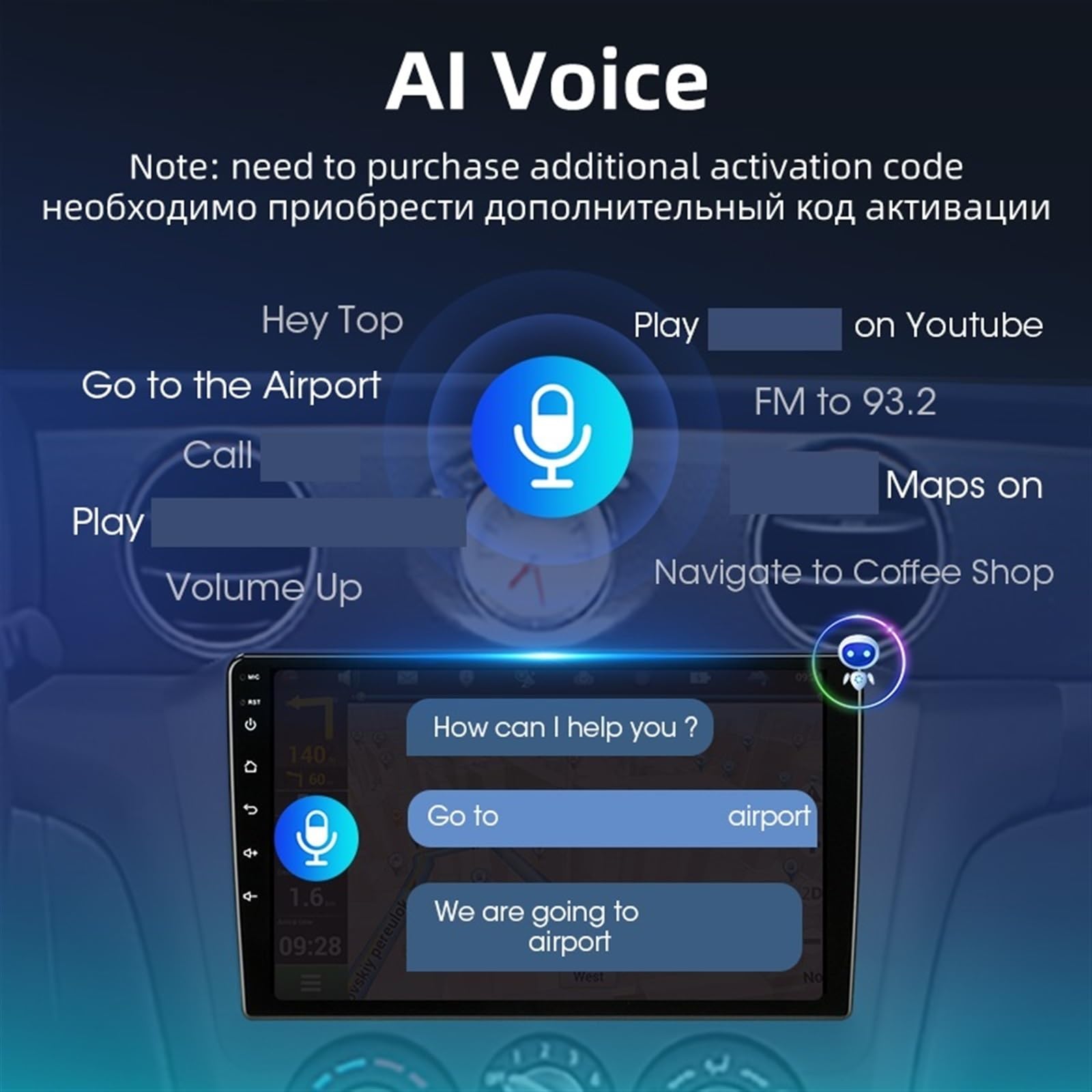 Radio Samochodowe Stereo Multimedialny Odtwarzacz Wideo Nawigacja GPS łAtwa Instalacja(T4Plus-ADAS DVR)