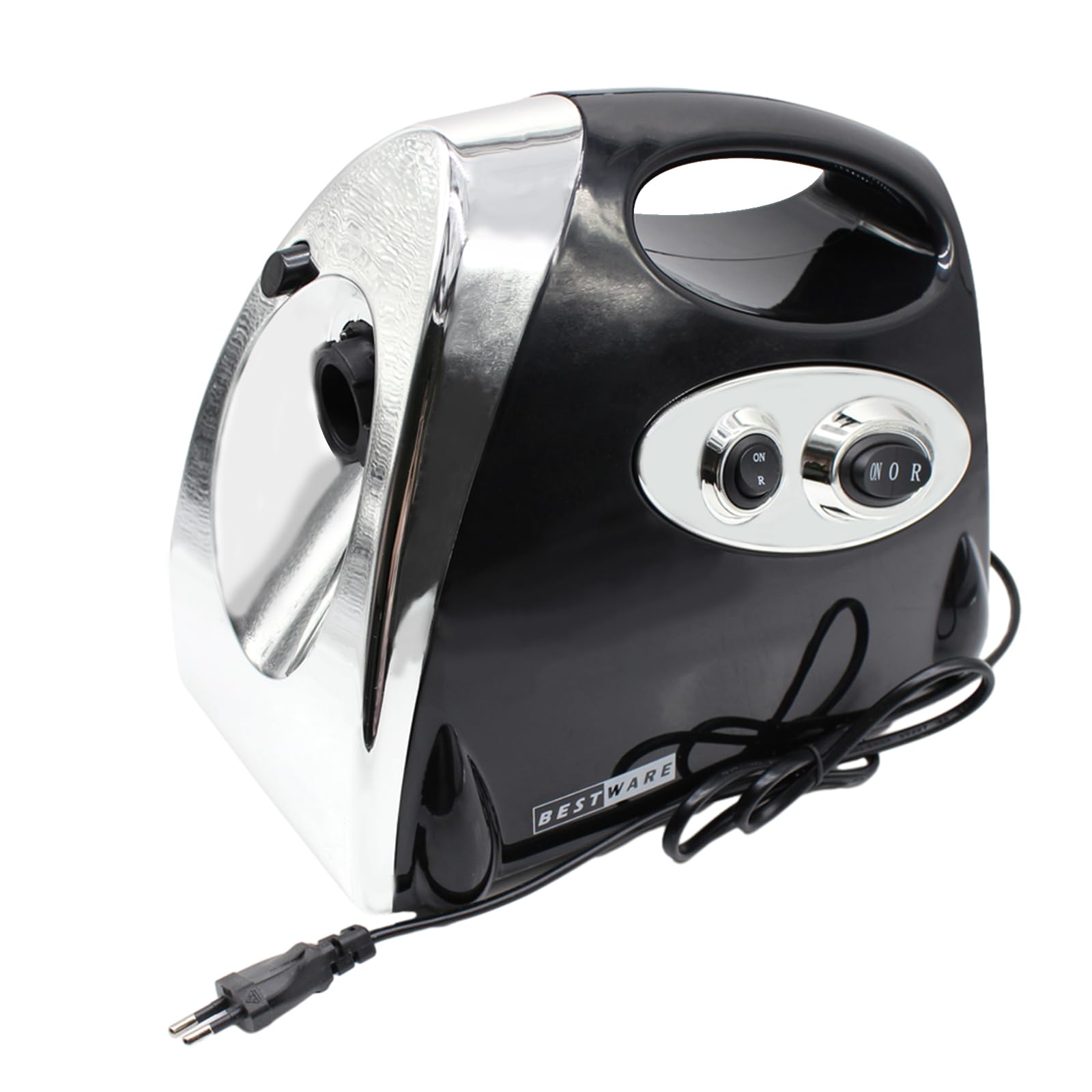 Maszynka do mięsa 800 W, stal nierdzewna, z 3 metalowymi tarczami i wypełniaczem kiełbasy 1,5-2 kg/min, zabezpieczenie przed przegrzaniem i bieg wsteczny (220 V, czarna)