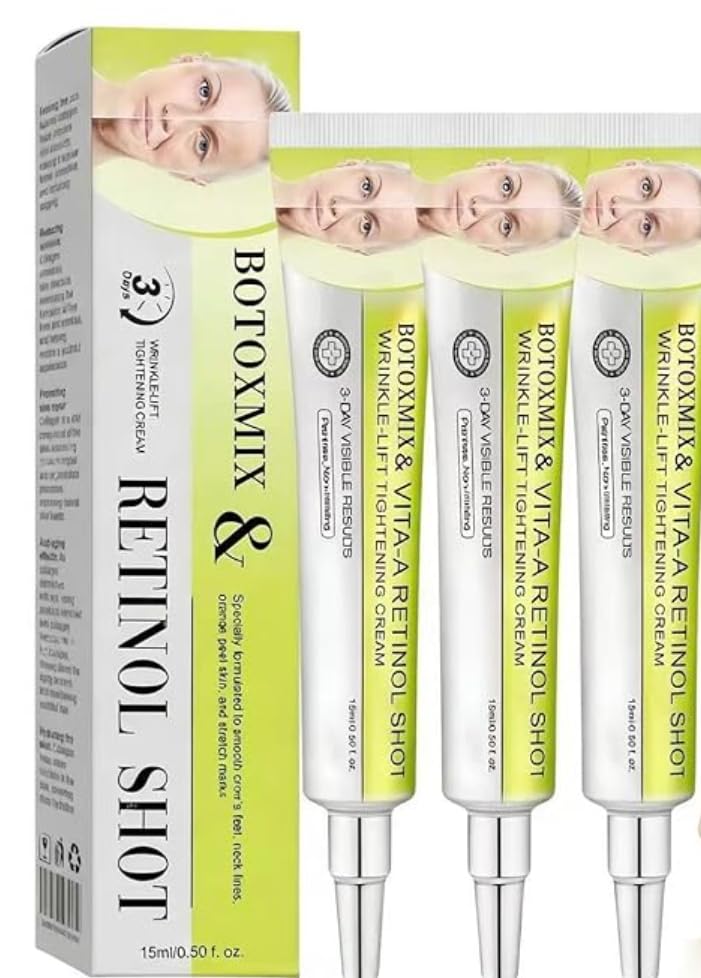 Botoxmix & Vita-A Retinol Shot Wrinkle-Lift Tightening Cream, High-Strength Retinoid for Anti-Aging,...