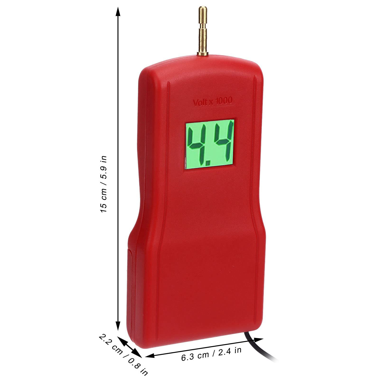 Probador de voltaje de cercas,Probador de cercas eléctricas, Medidor de voltaje de cercas, Probador de cercas portátil, Probador de voltaje de cercas eléctricas, Probador de cercas LCD, probador